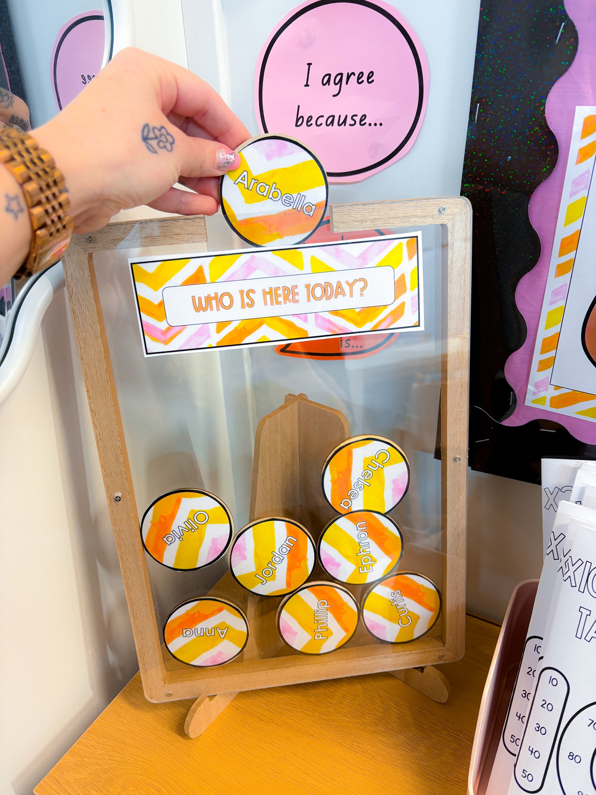 Who is here today? Summer sherbet theme