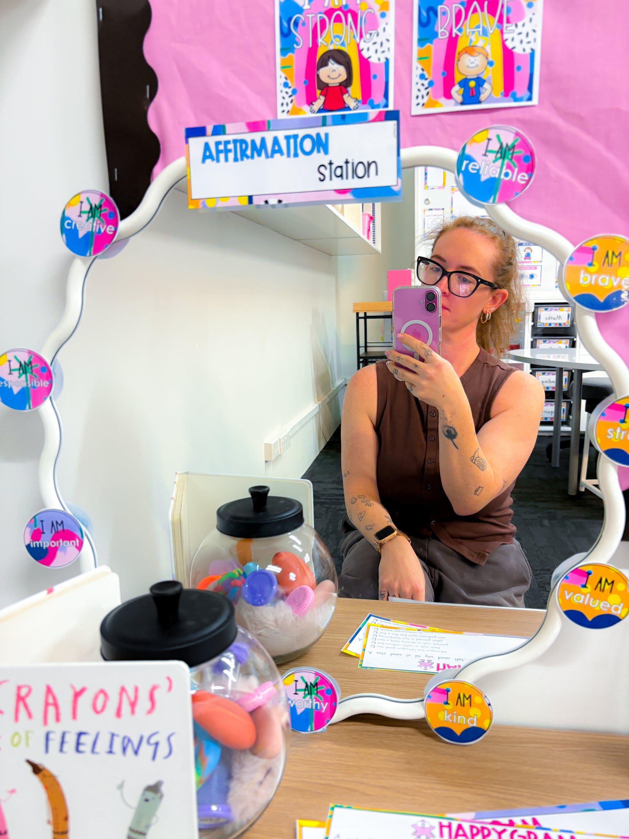 Affirmation Station - Rainbow of Hope theme