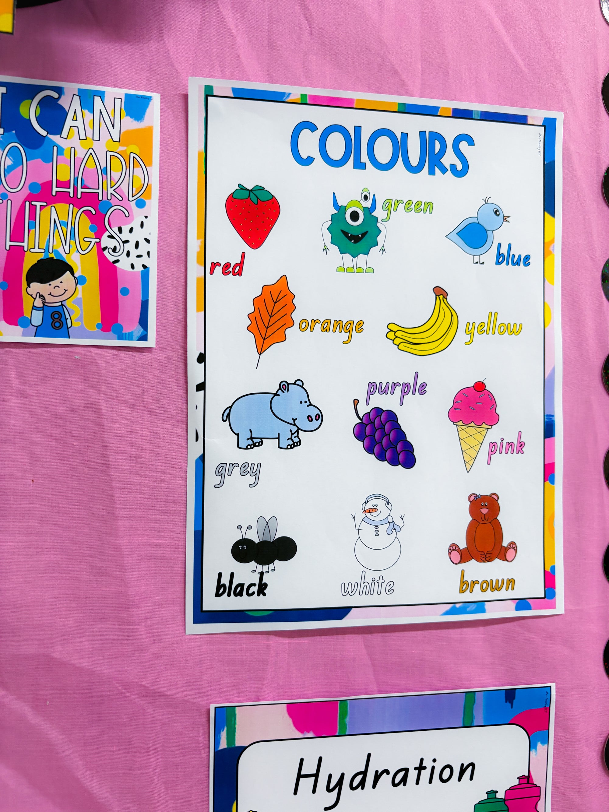 Colours Poster - Rainbow of Hope theme