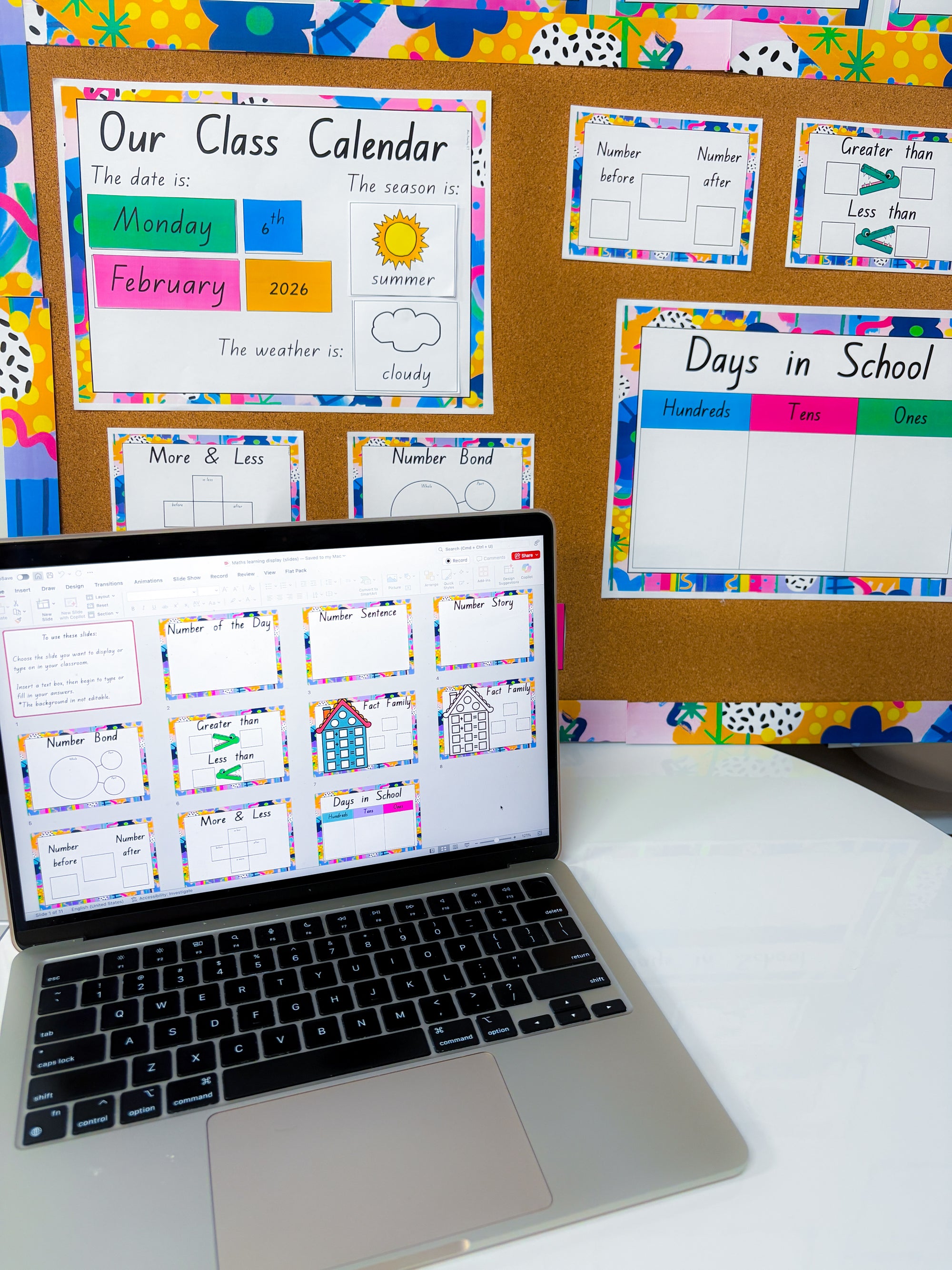 Maths Learning Display Pack (Rainbow of Hope themed)