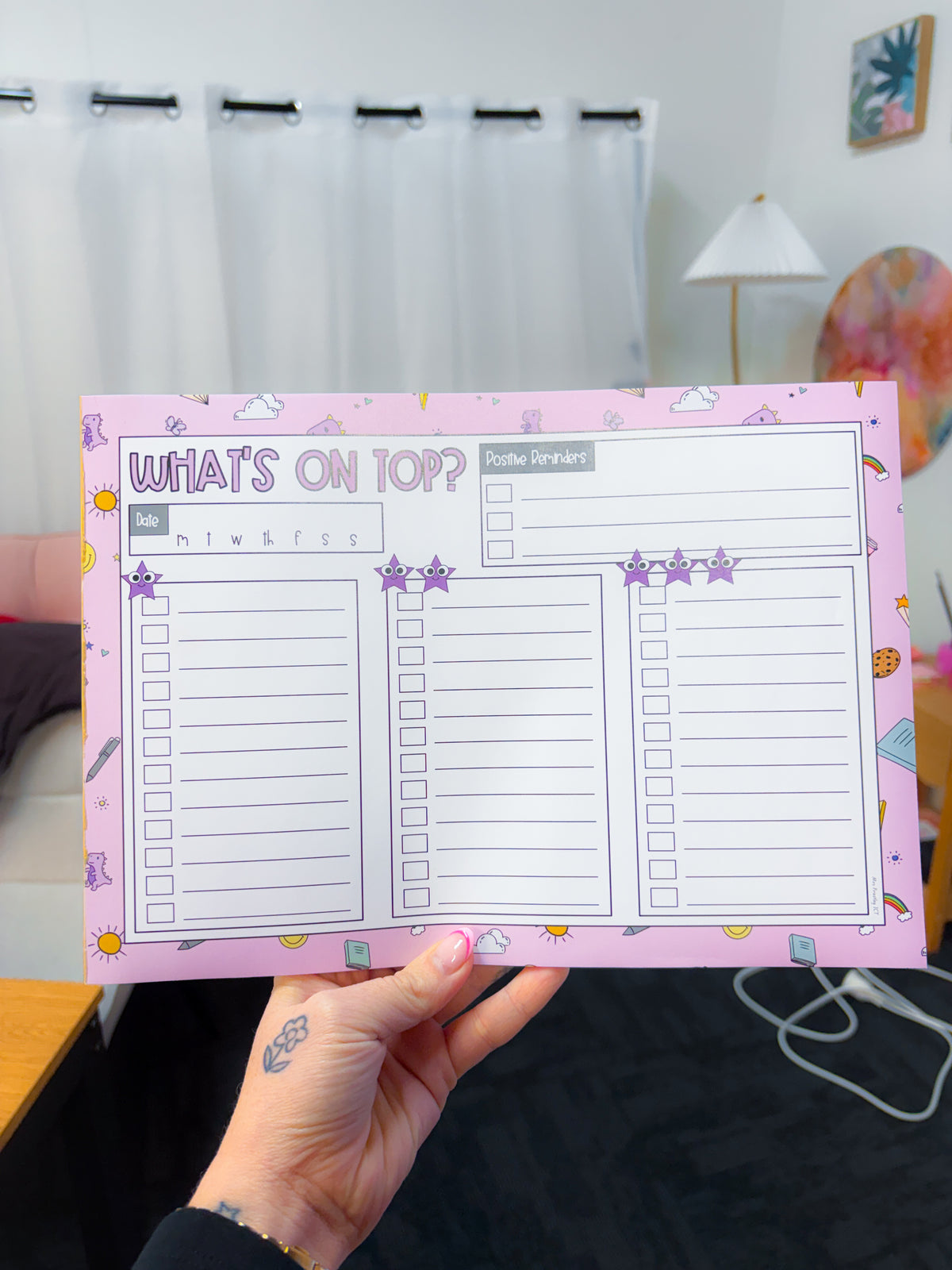 What's on top? Notepad (Purple Fun)