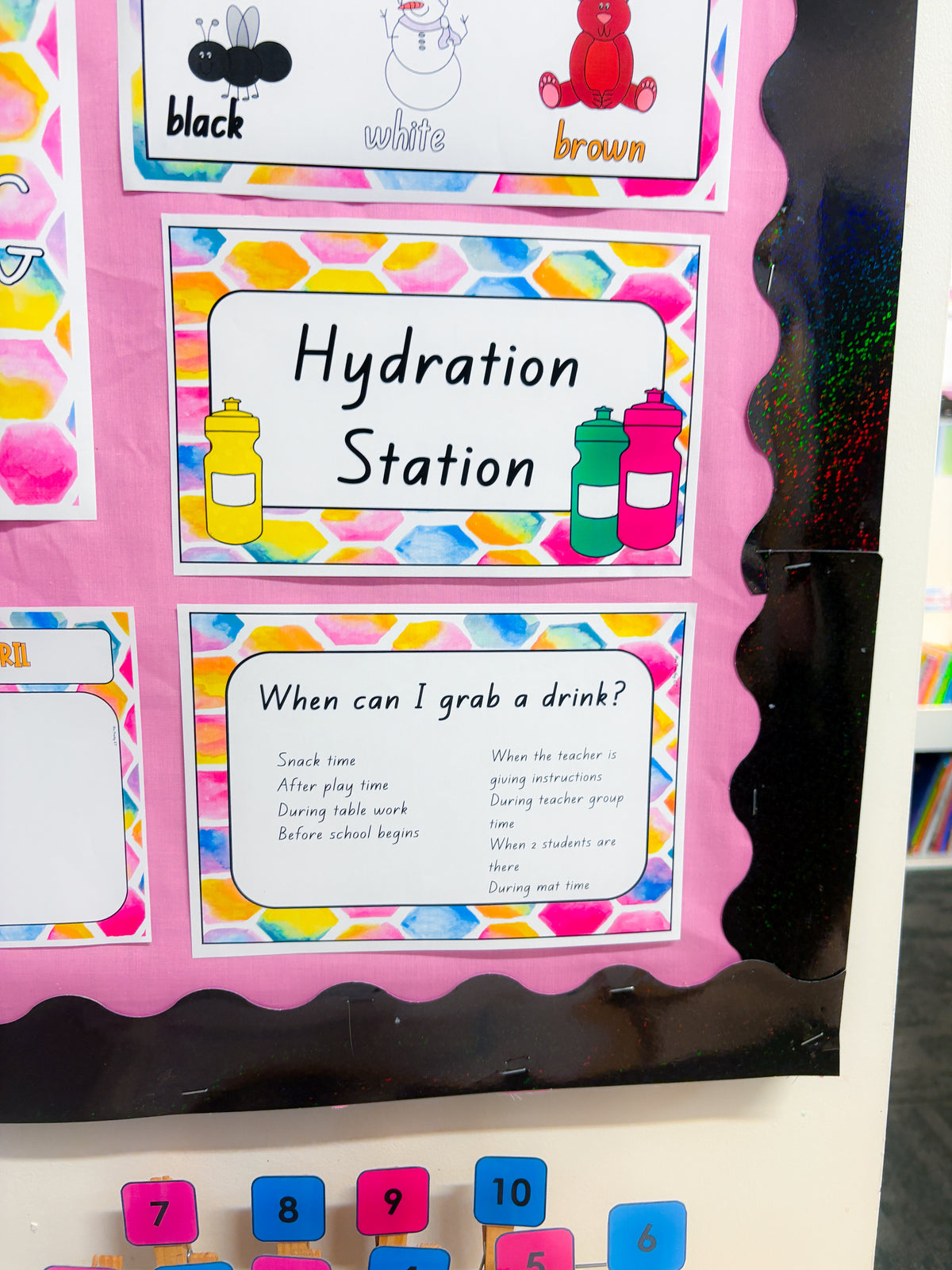 Hydration station freebie (bright watercolour)