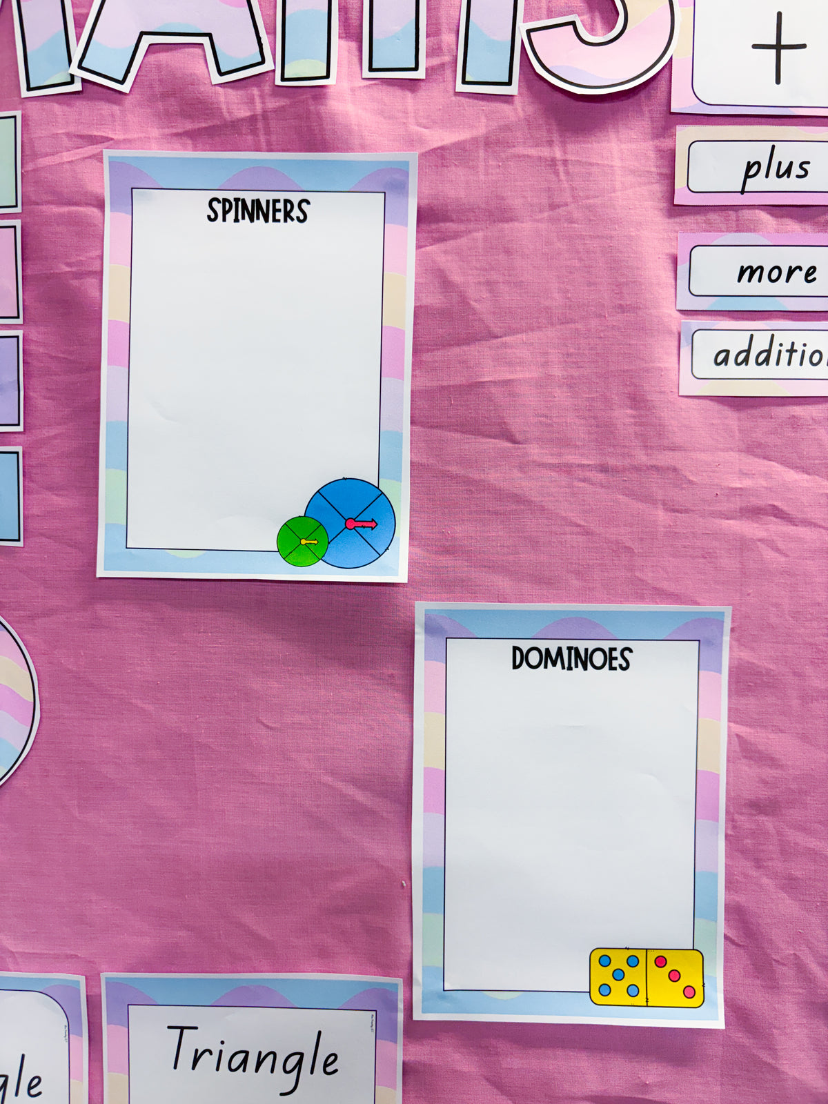 Organisation Group Posters (Maths theme - Pastel waves)