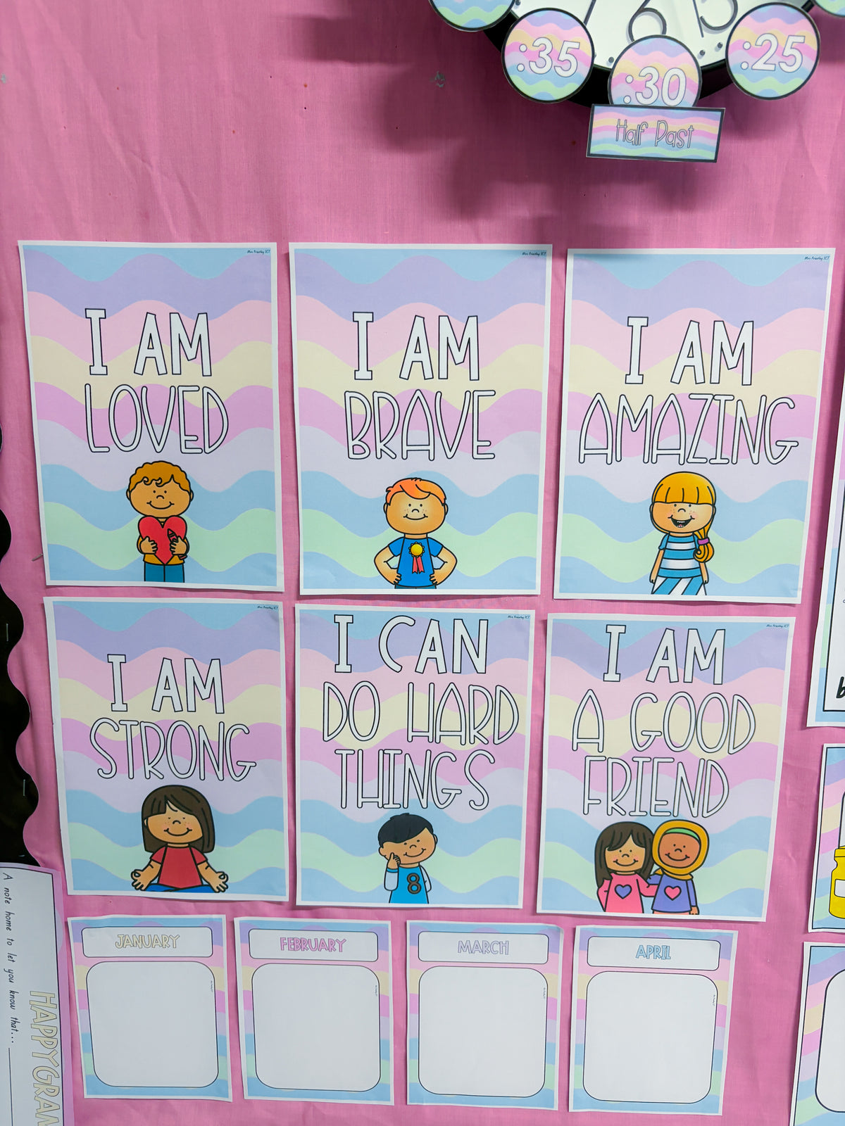 Affirmation Posters - Pastel waves