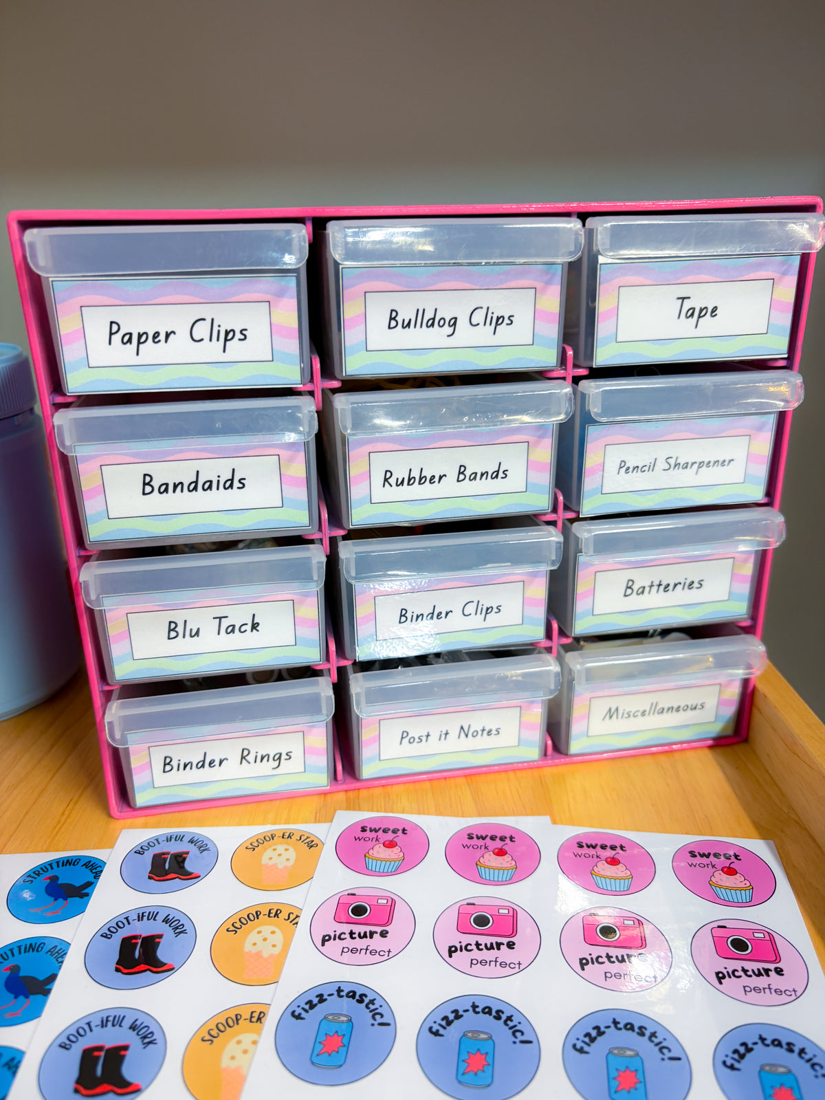 Teacher Toolbox Labels (Pastel waves)