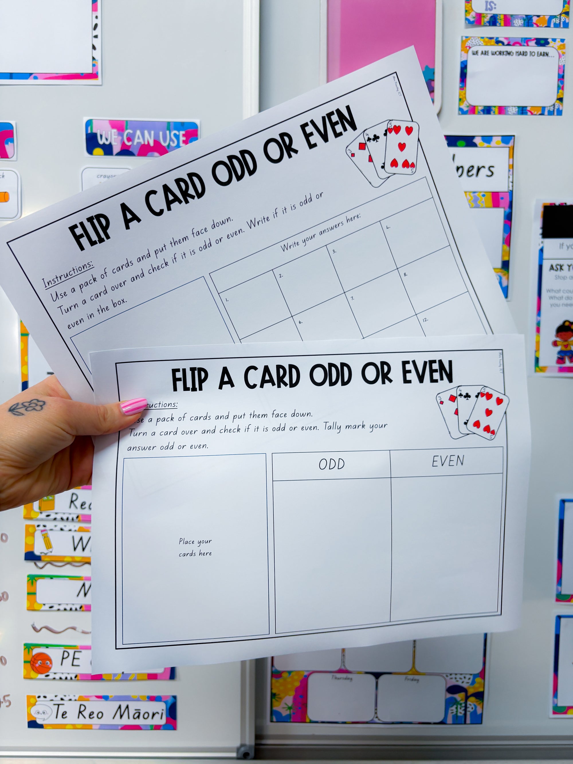 Flip a card odd or even
