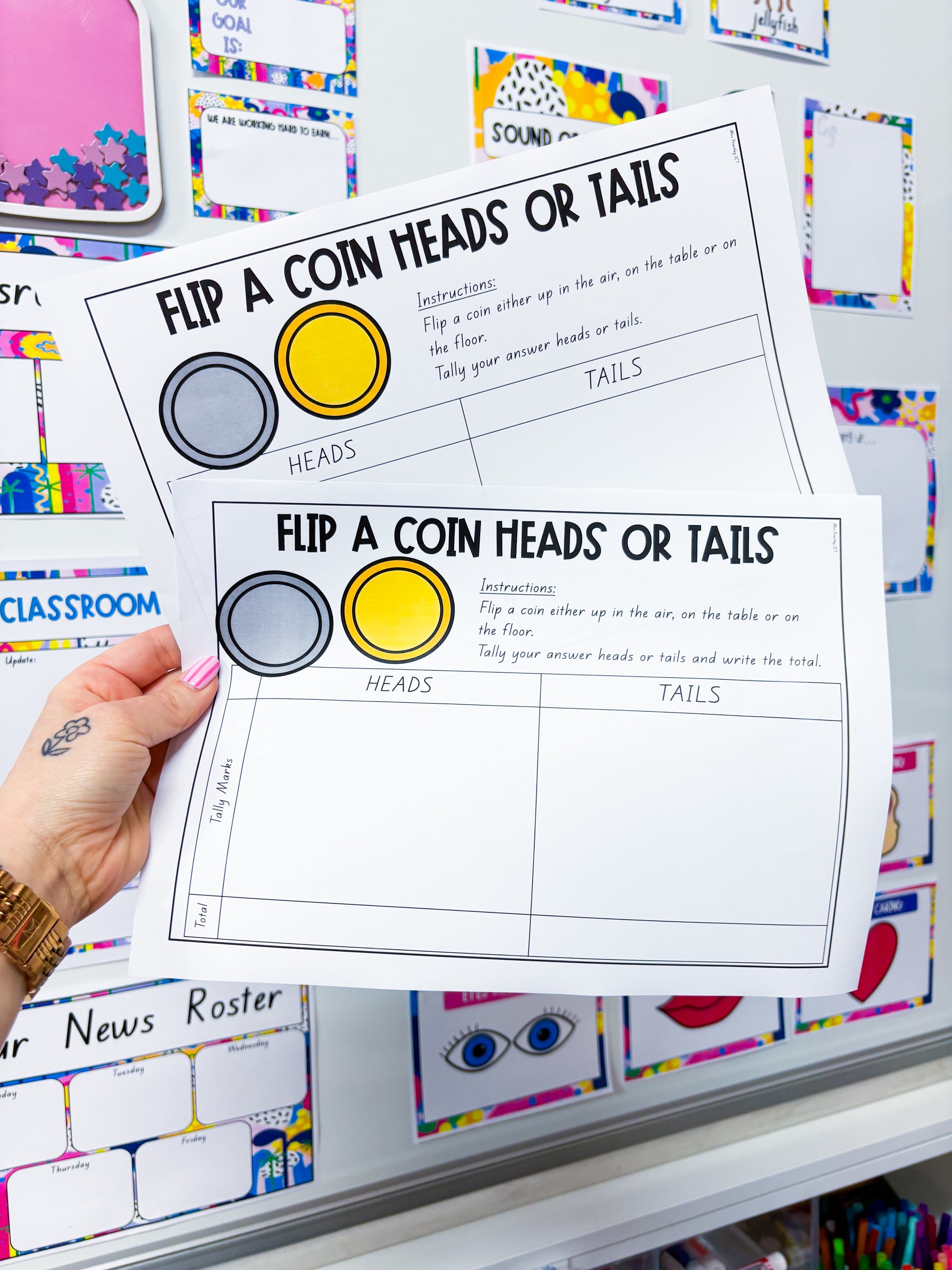 Flip a coin heads or tails