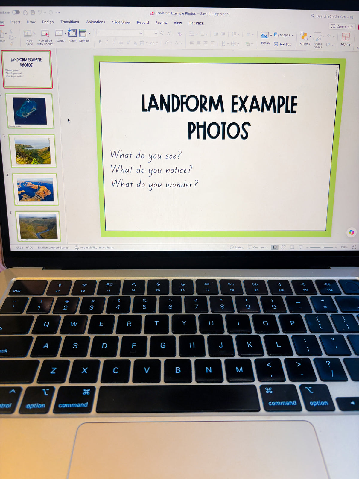 Landform Example Photos