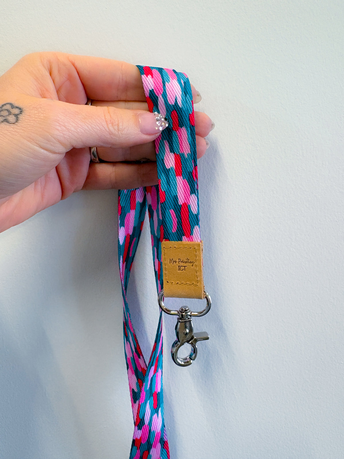 Berry Teal Lanyard