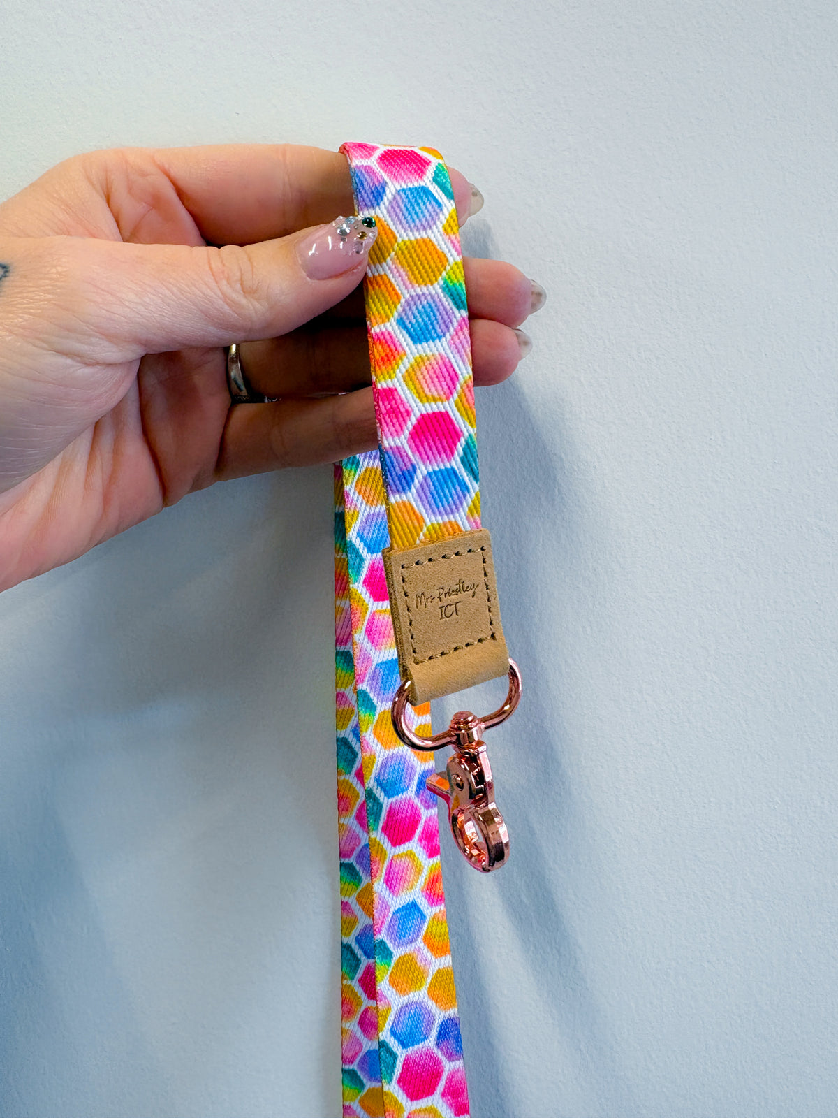 Bright watercolour Lanyard