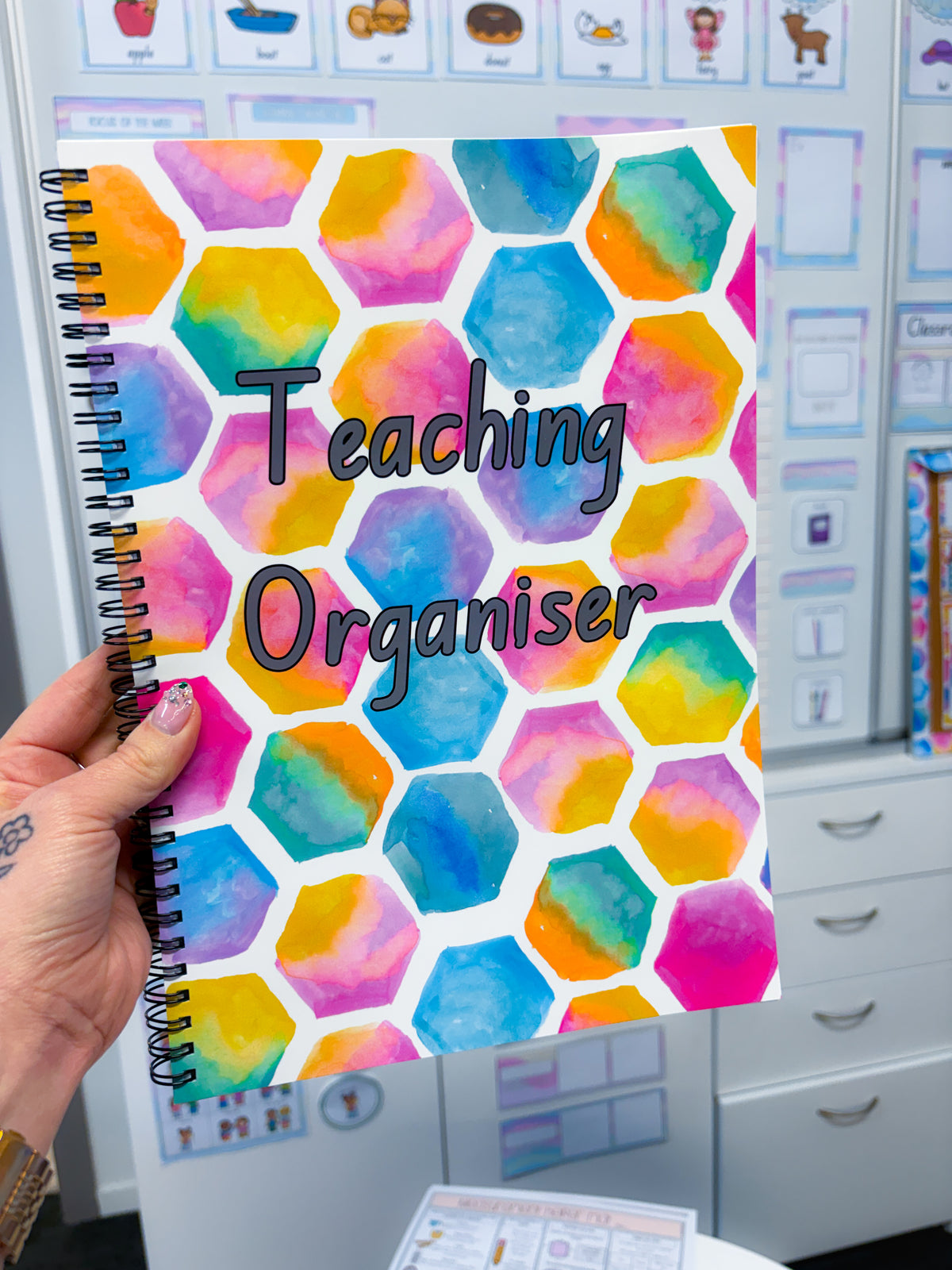 Bright Watercolour Teaching Organiser