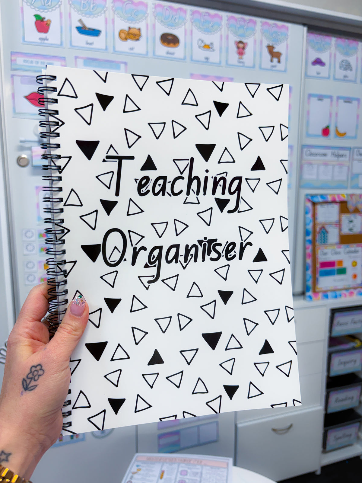 Notepad + lanyard + organiser combo