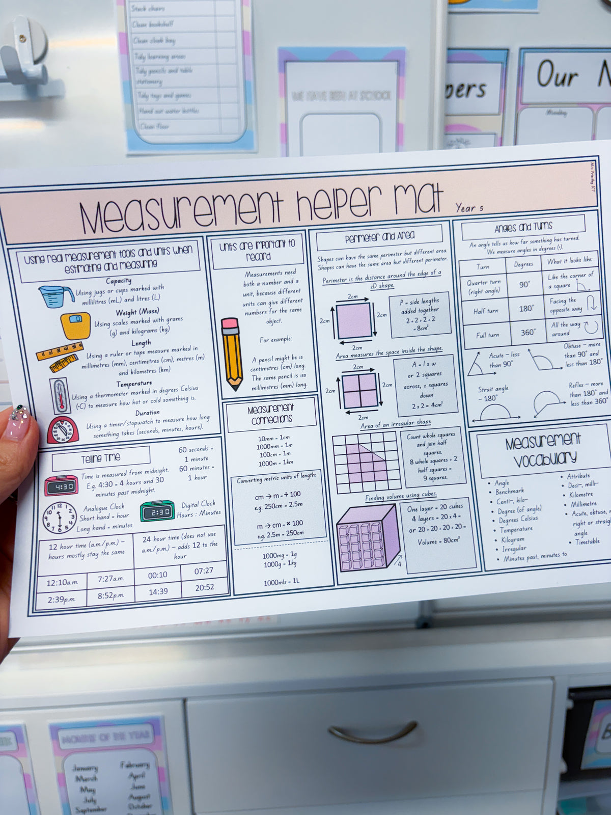 Measurement Helper Mat (Year 4-6)