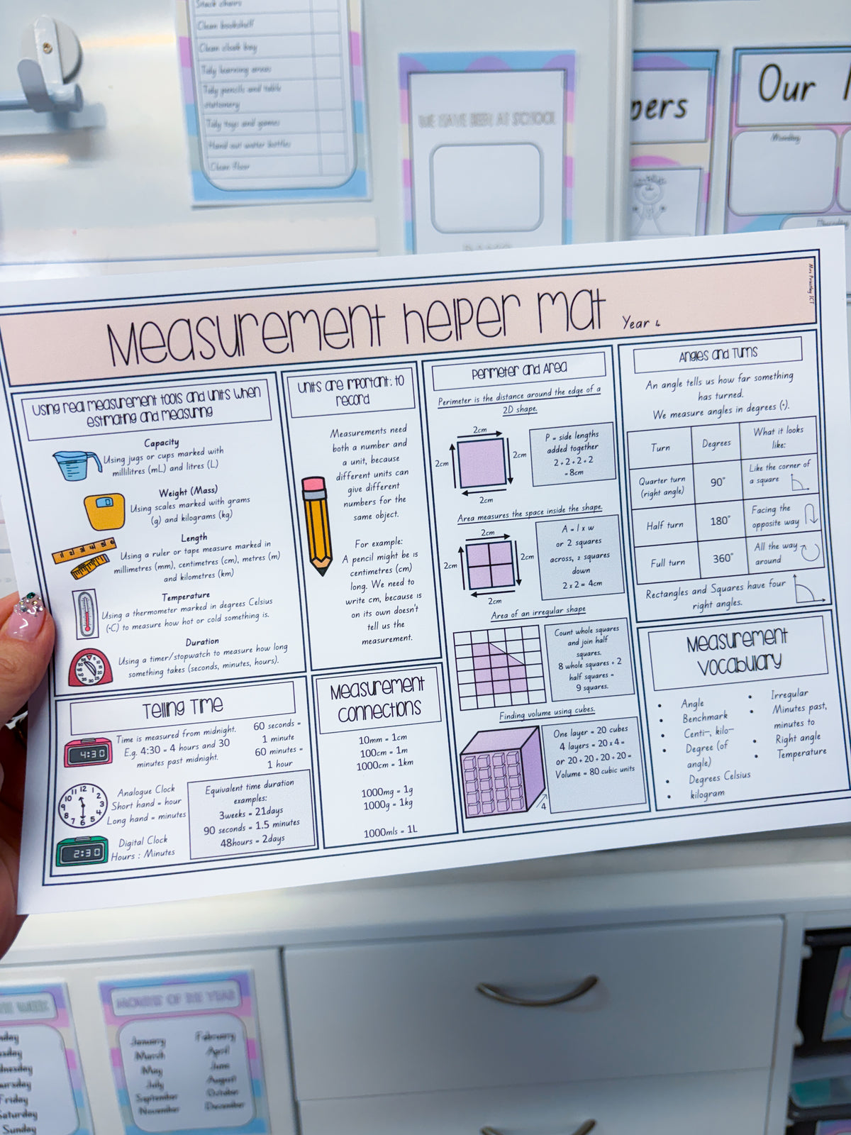 Measurement Helper Mat (Year 4-6)