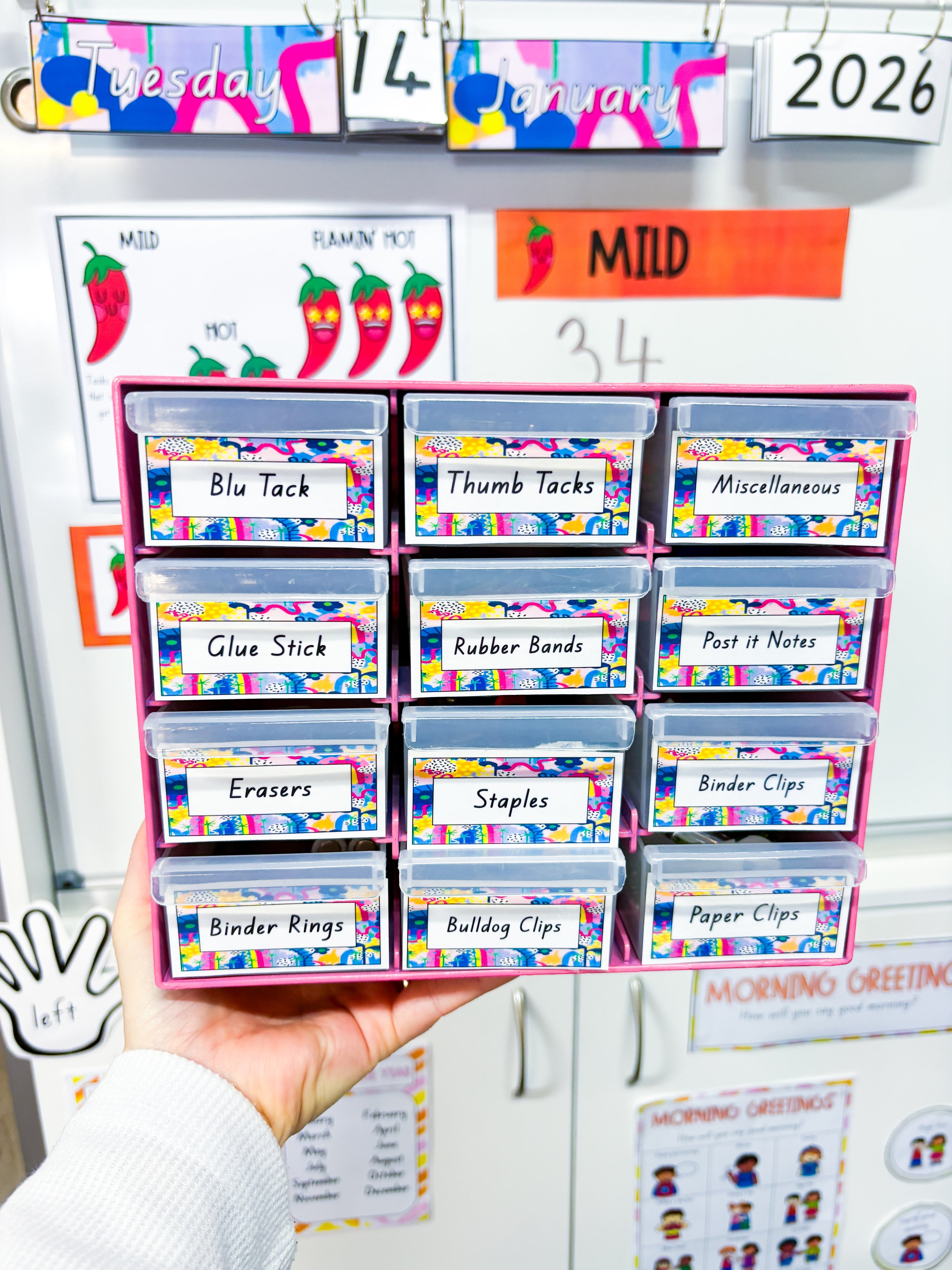 Teacher Toolbox Labels (Rainbow of Hope)