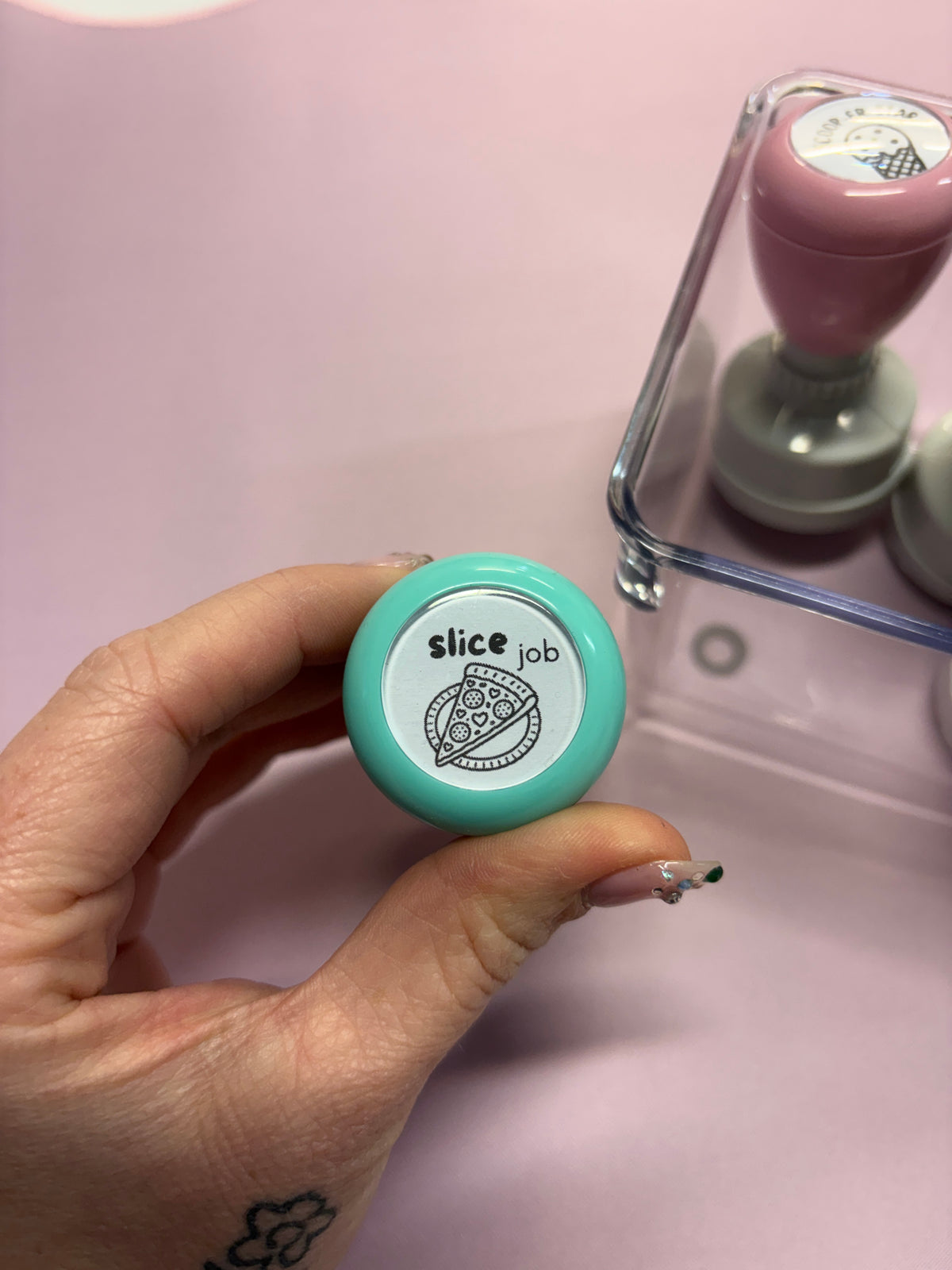 Slice job stamp
