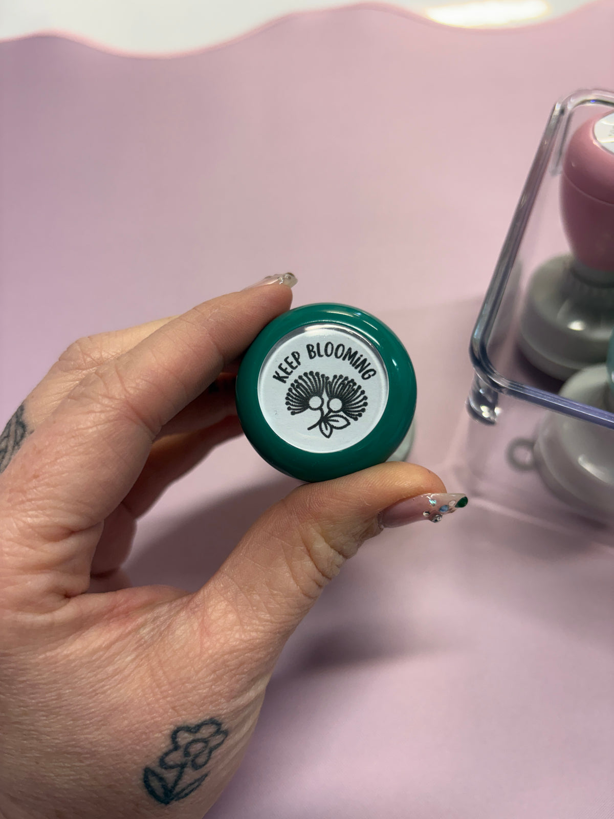 Keep blooming stamp