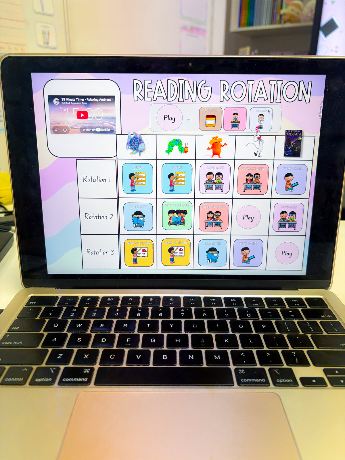 Teacher Slides FULL - Pastel waves theme