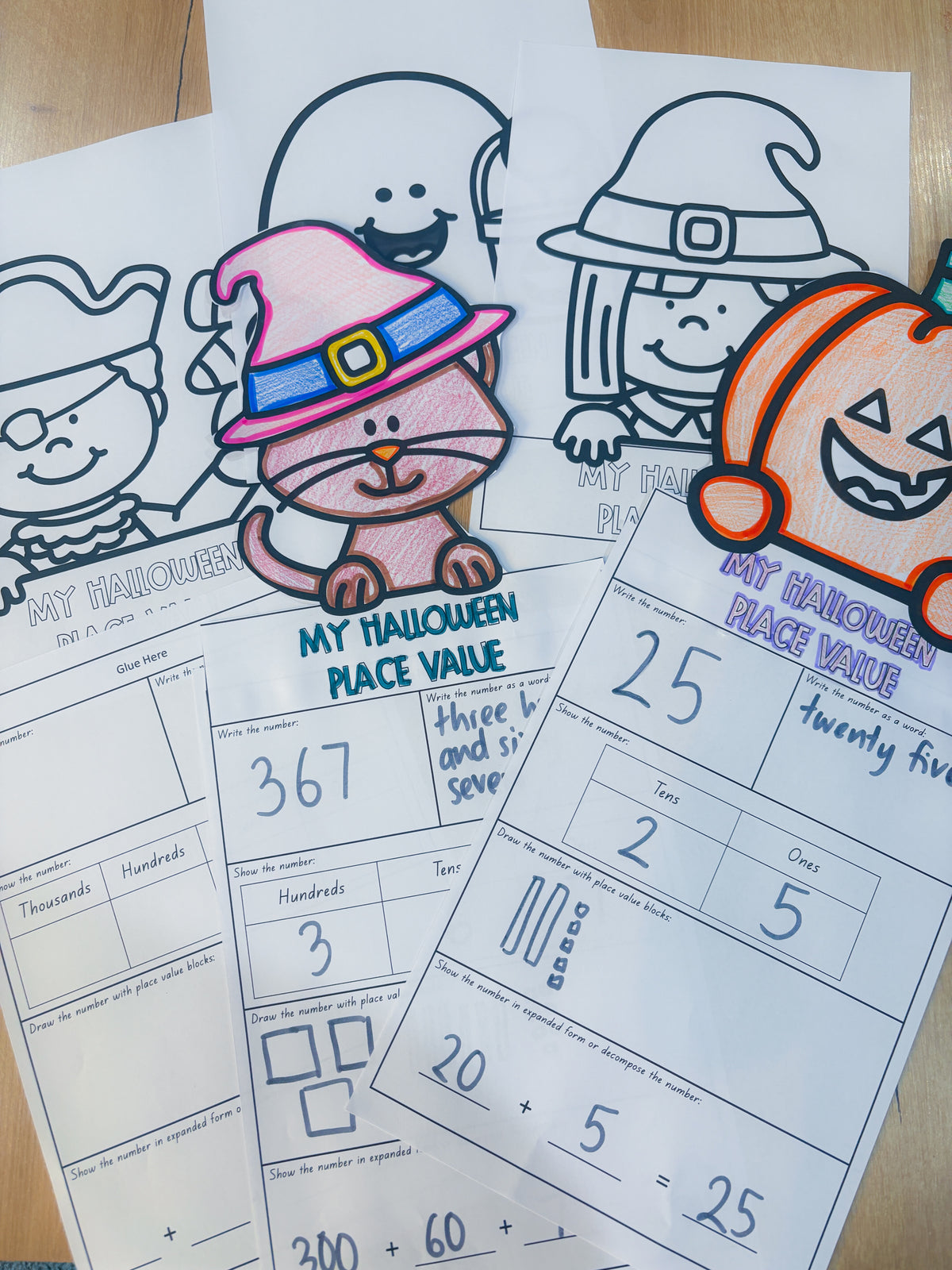 Halloween Place Value Craft