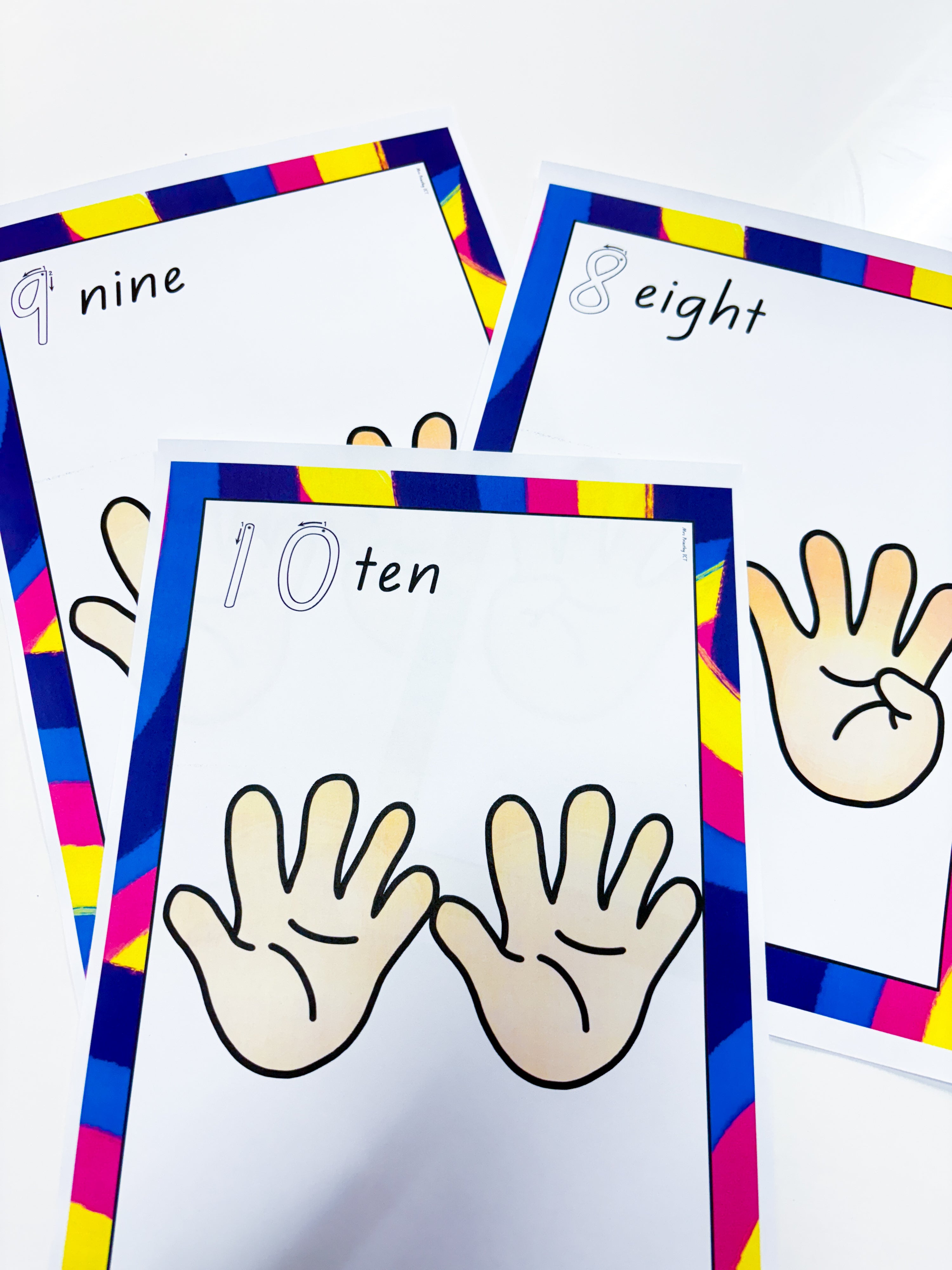 Finger pattern posters