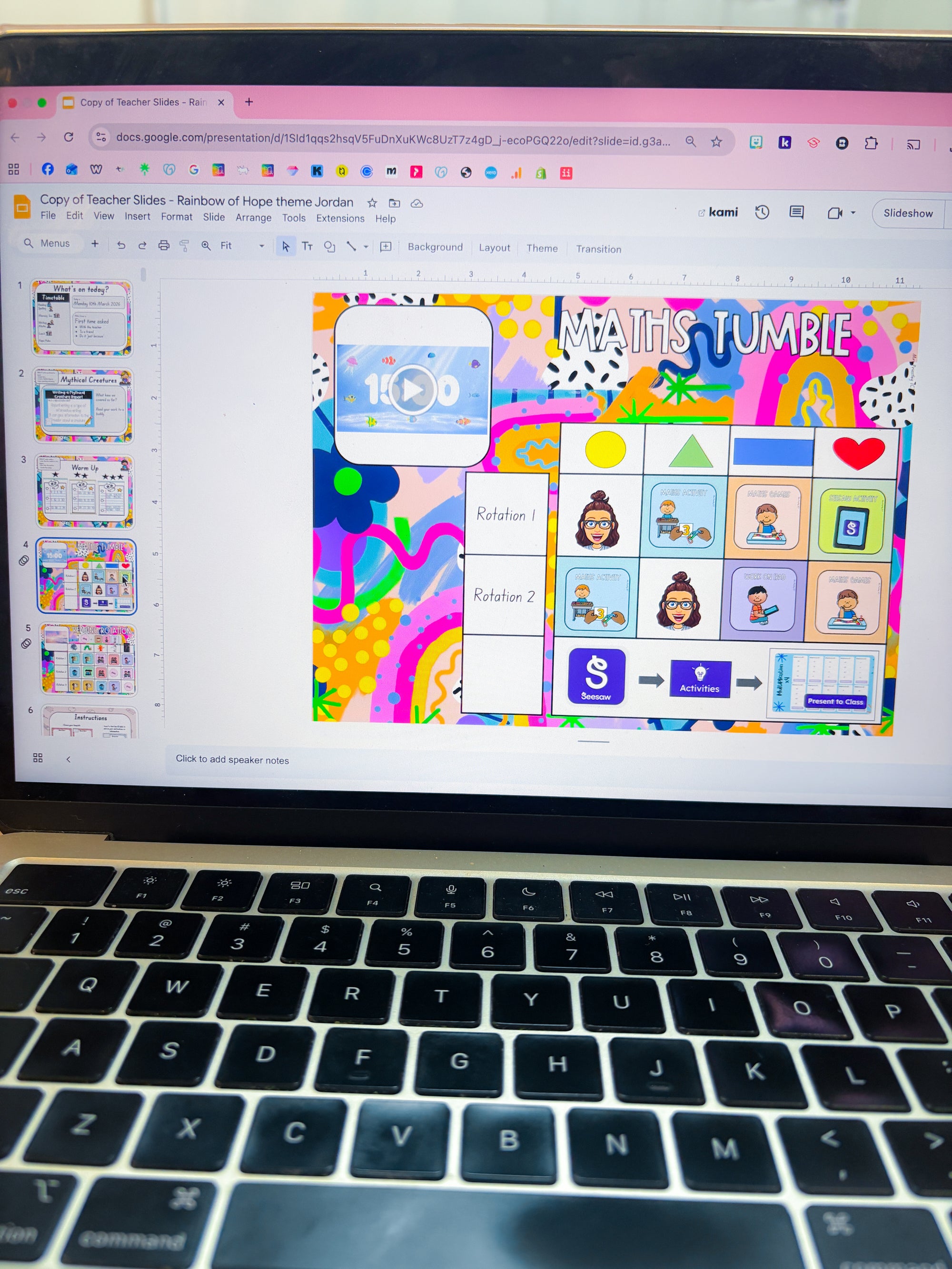 Teacher Slides FULL - Rainbow of Hope theme