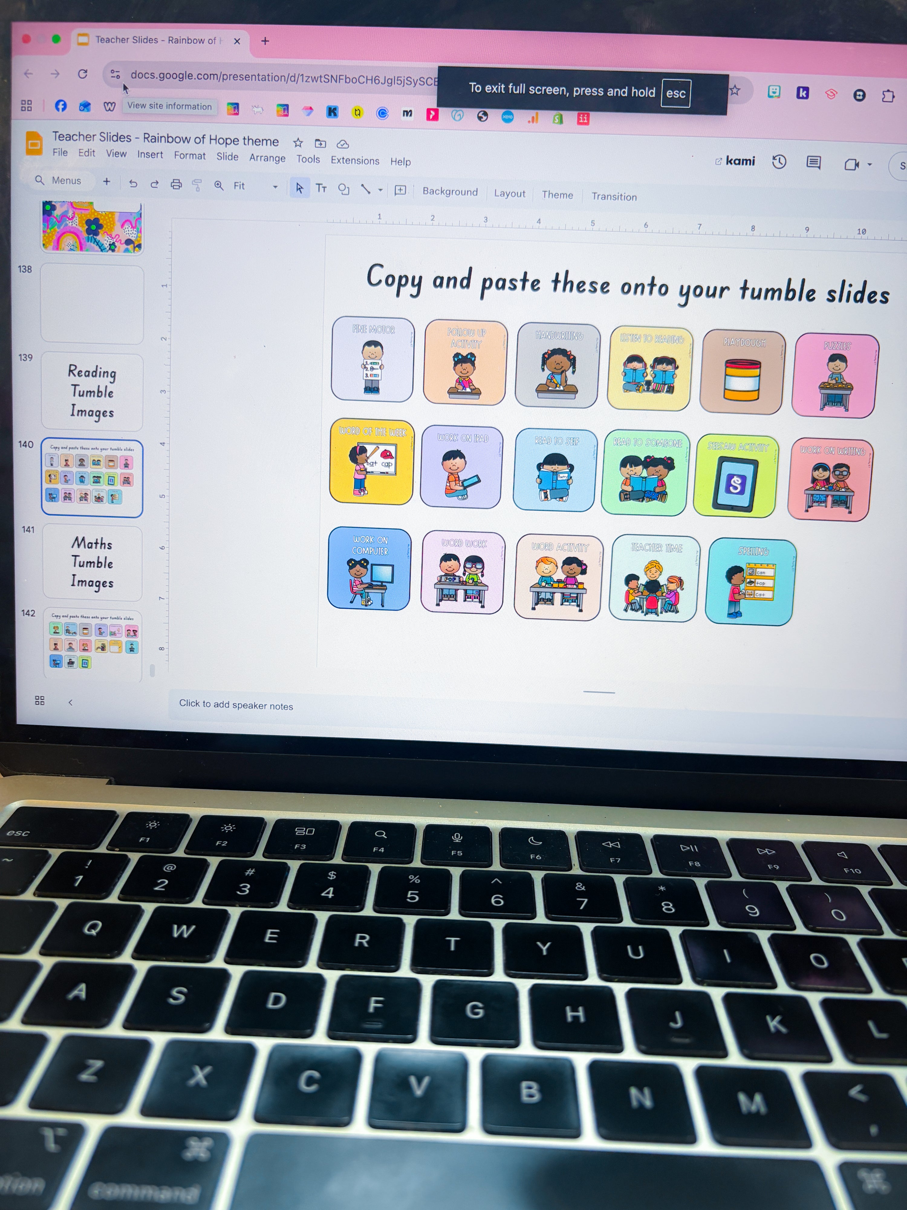 Teacher Slides FULL - Rainbow of Hope theme