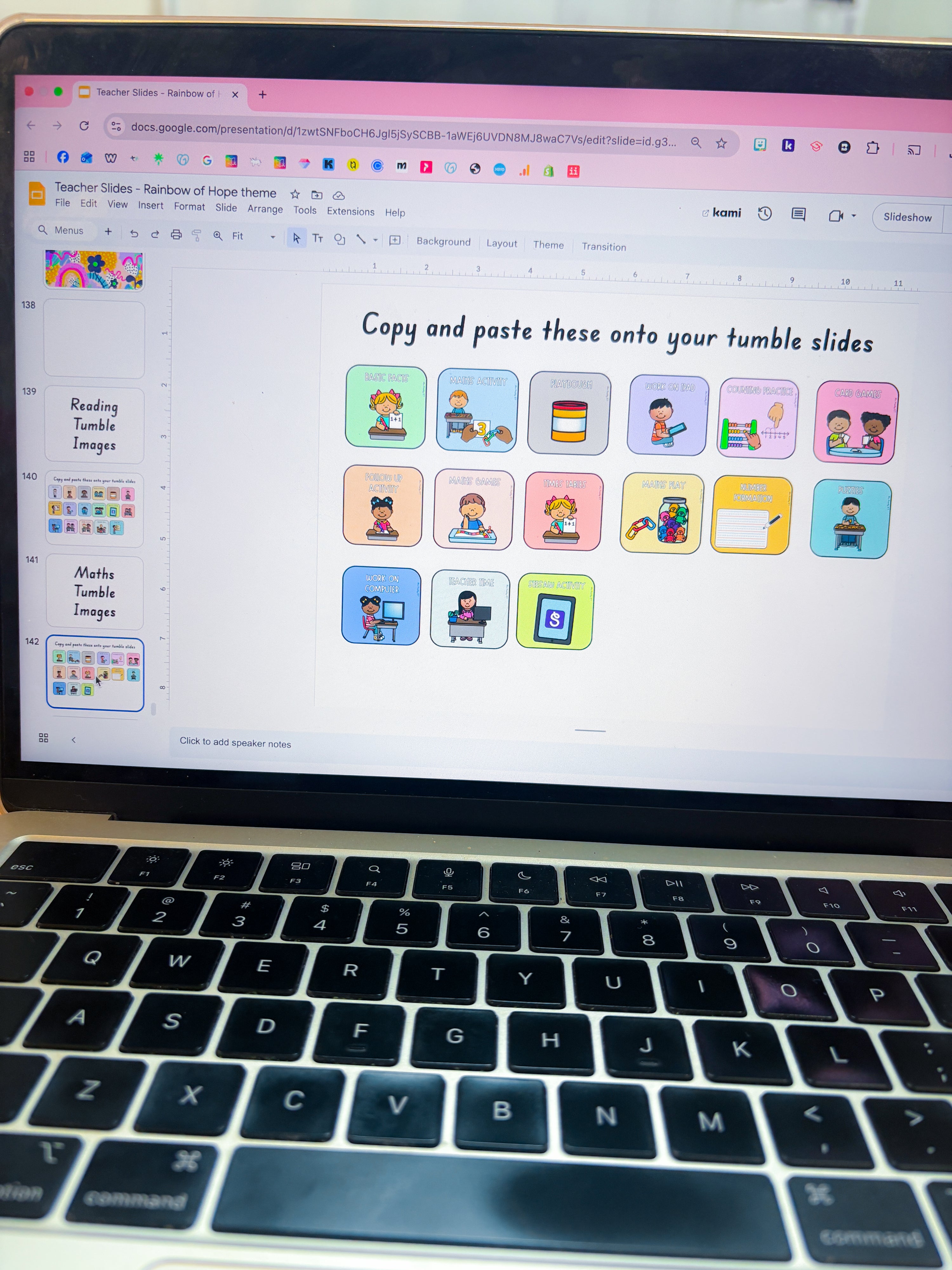 Teacher Slides FULL - Rainbow of Hope theme