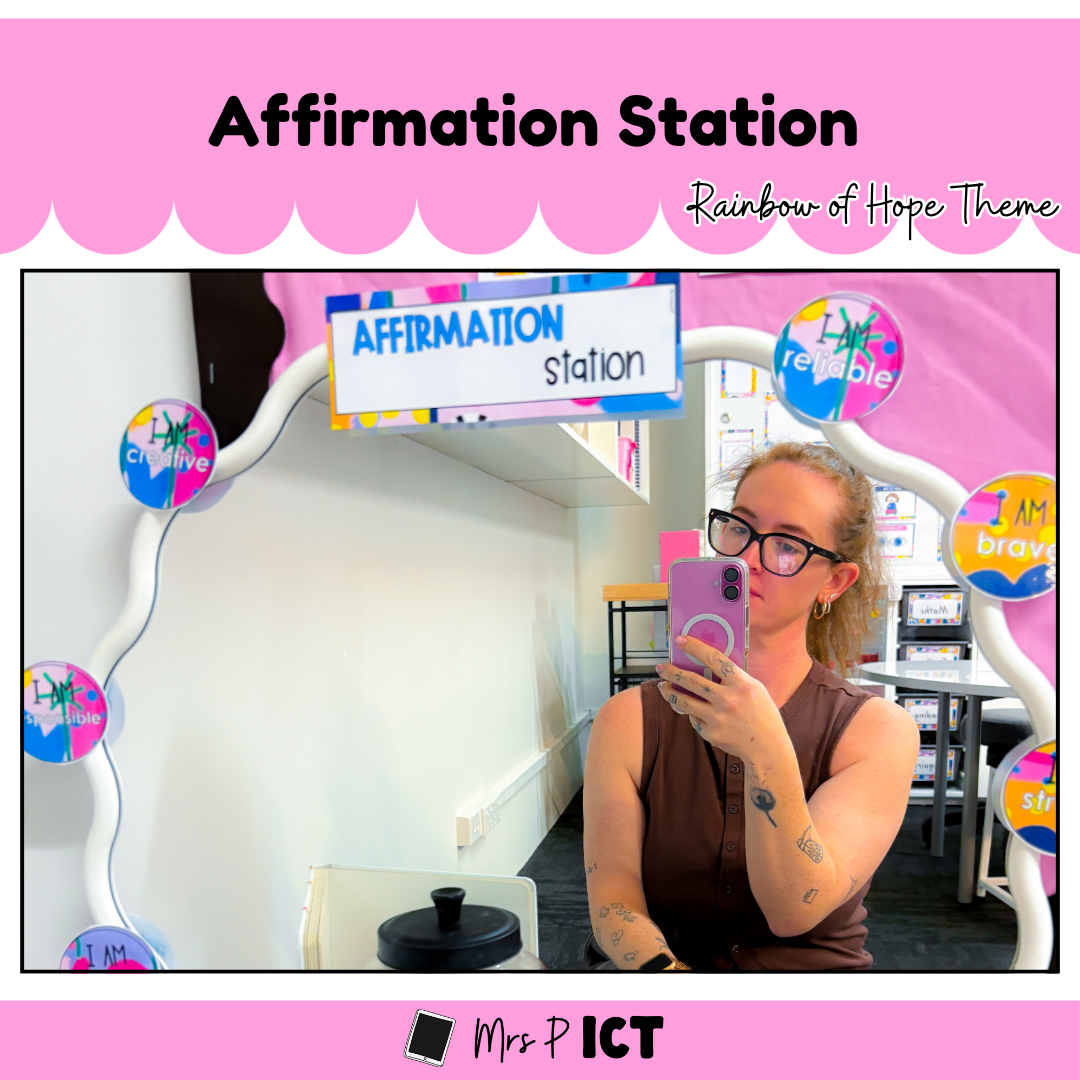 Affirmation Station - Rainbow of Hope theme