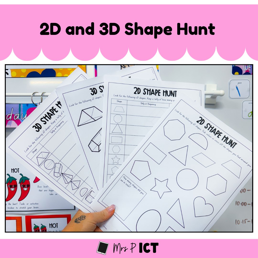 2D and 3D Shape Hunt