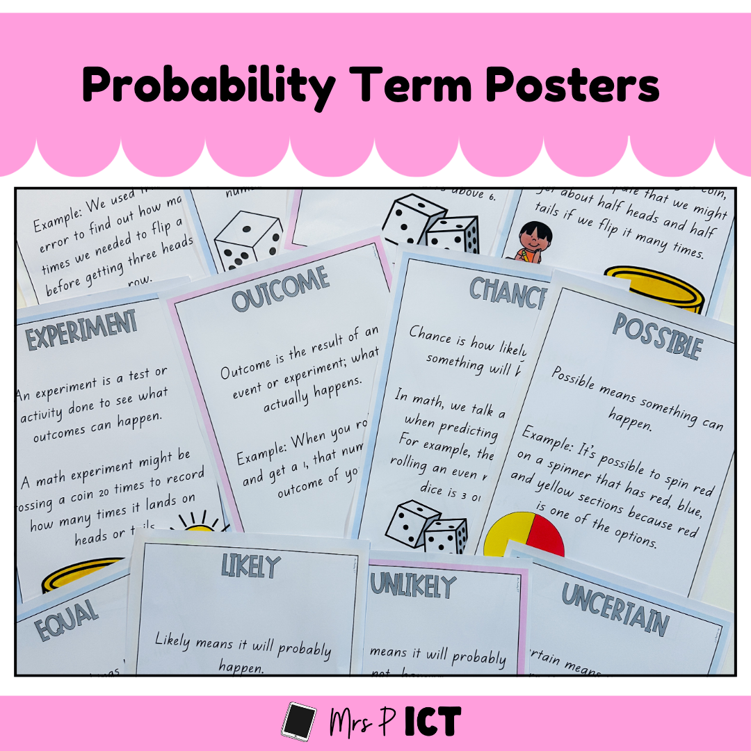 Probability Term Posters – Mrs Priestley ICT