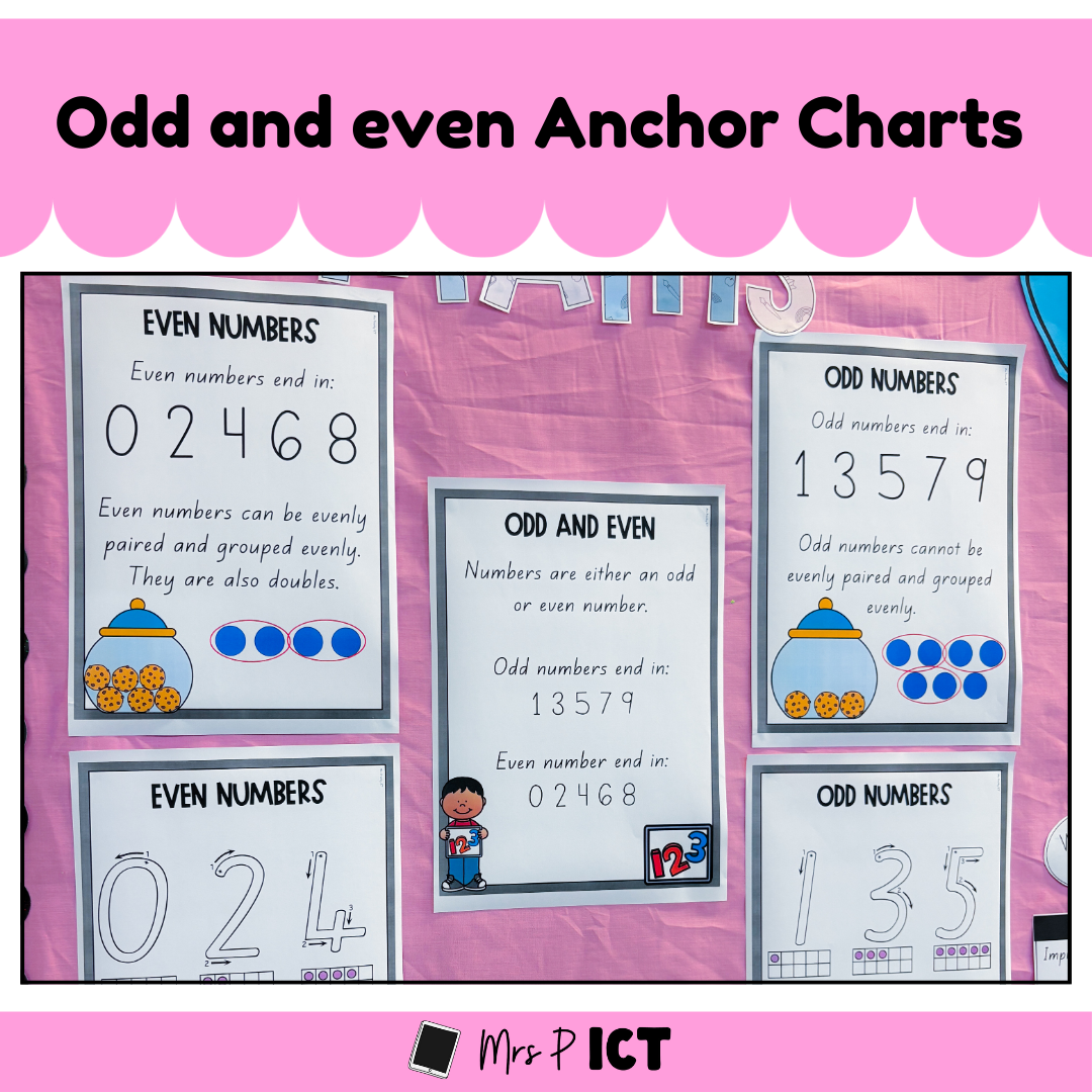 Odd and even Anchor Charts