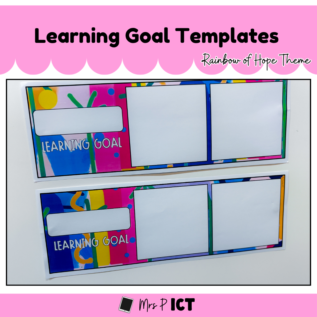 Learning Goal Templates - Rainbow of Hope
