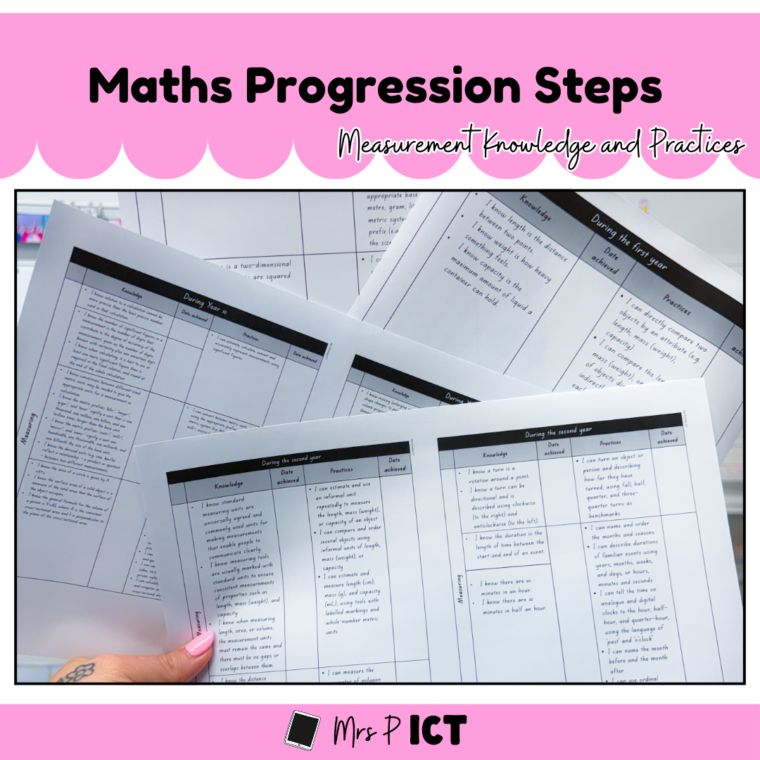 Maths Progression Steps (Measurement)