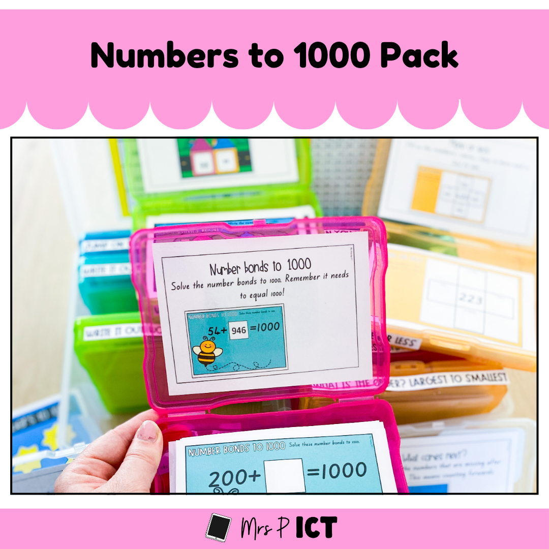 Numbers to 1000 Pack