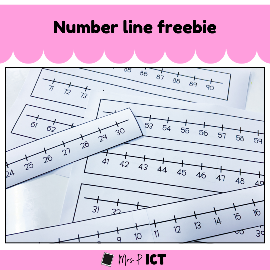 Number line freebie