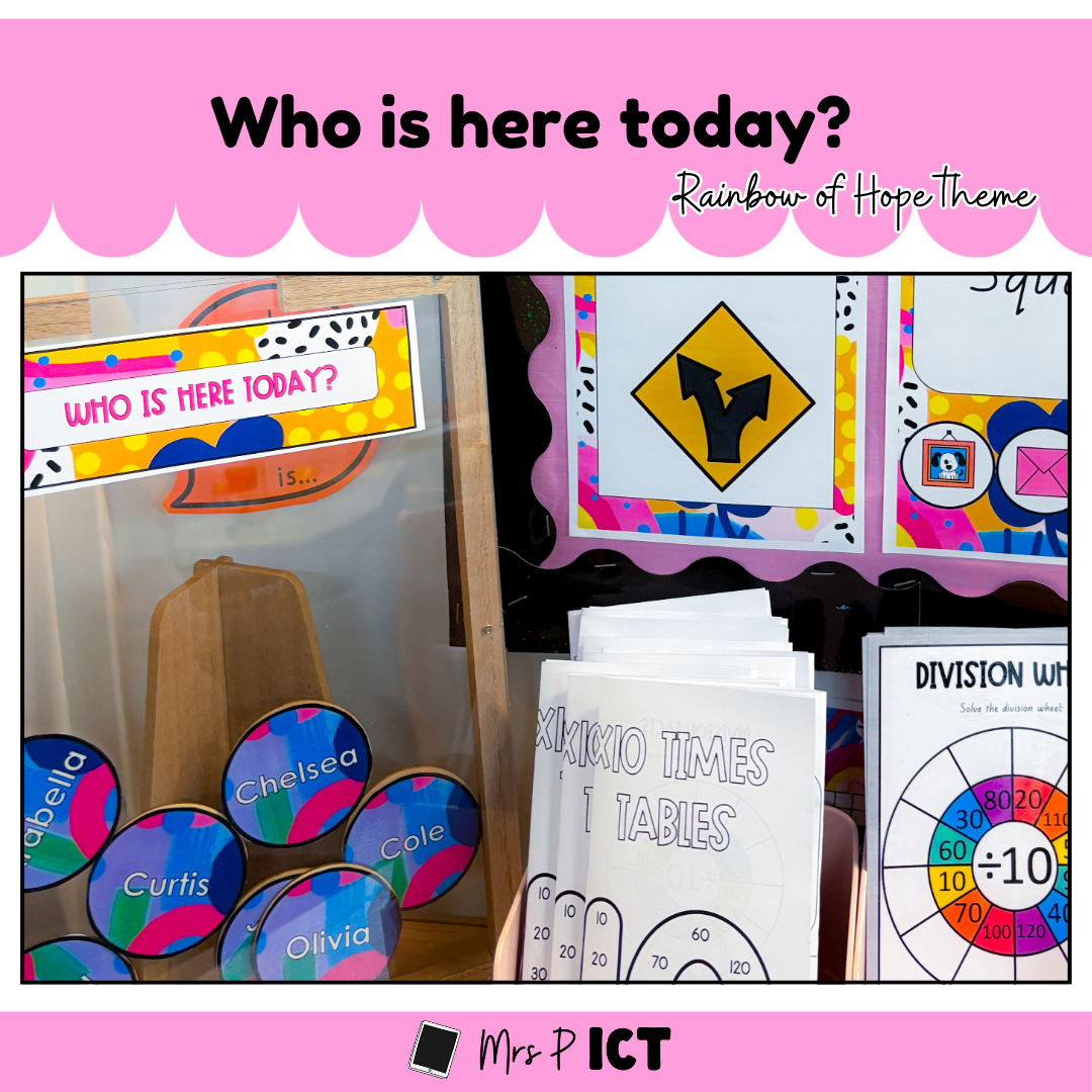 Who is here today? Rainbow of Hope theme