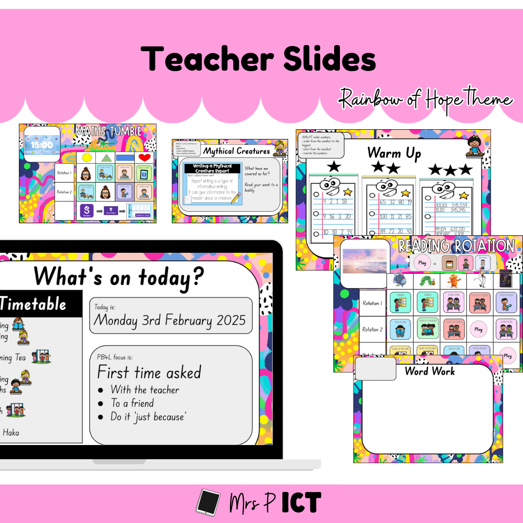 Teacher Slides FULL - Rainbow of Hope theme