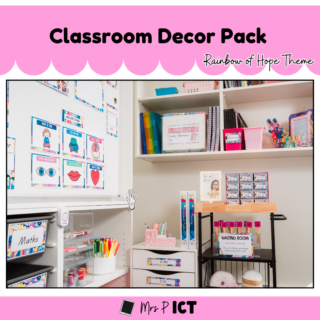 Rainbow of Hope Classroom Decor Pack