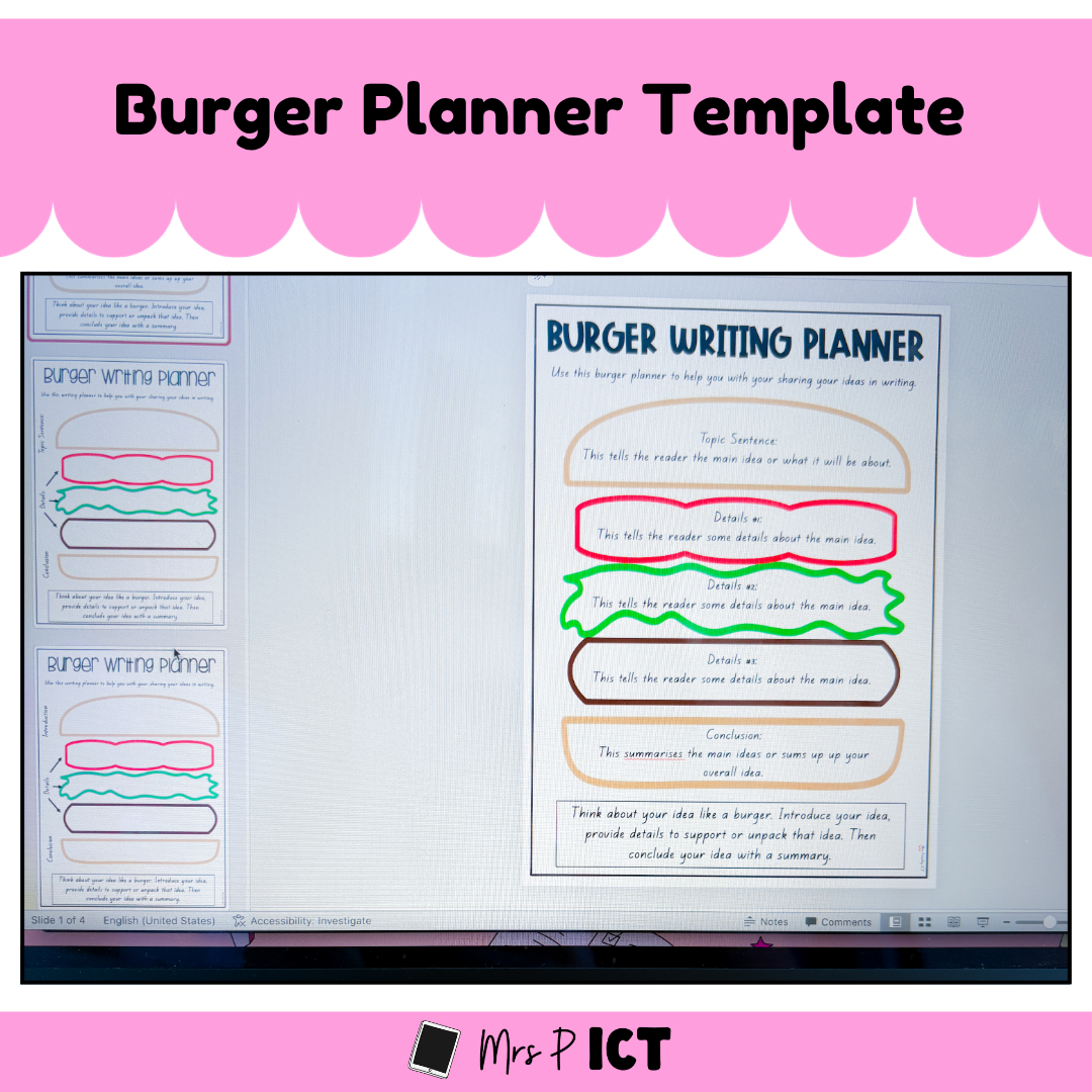 Burger Planner Template