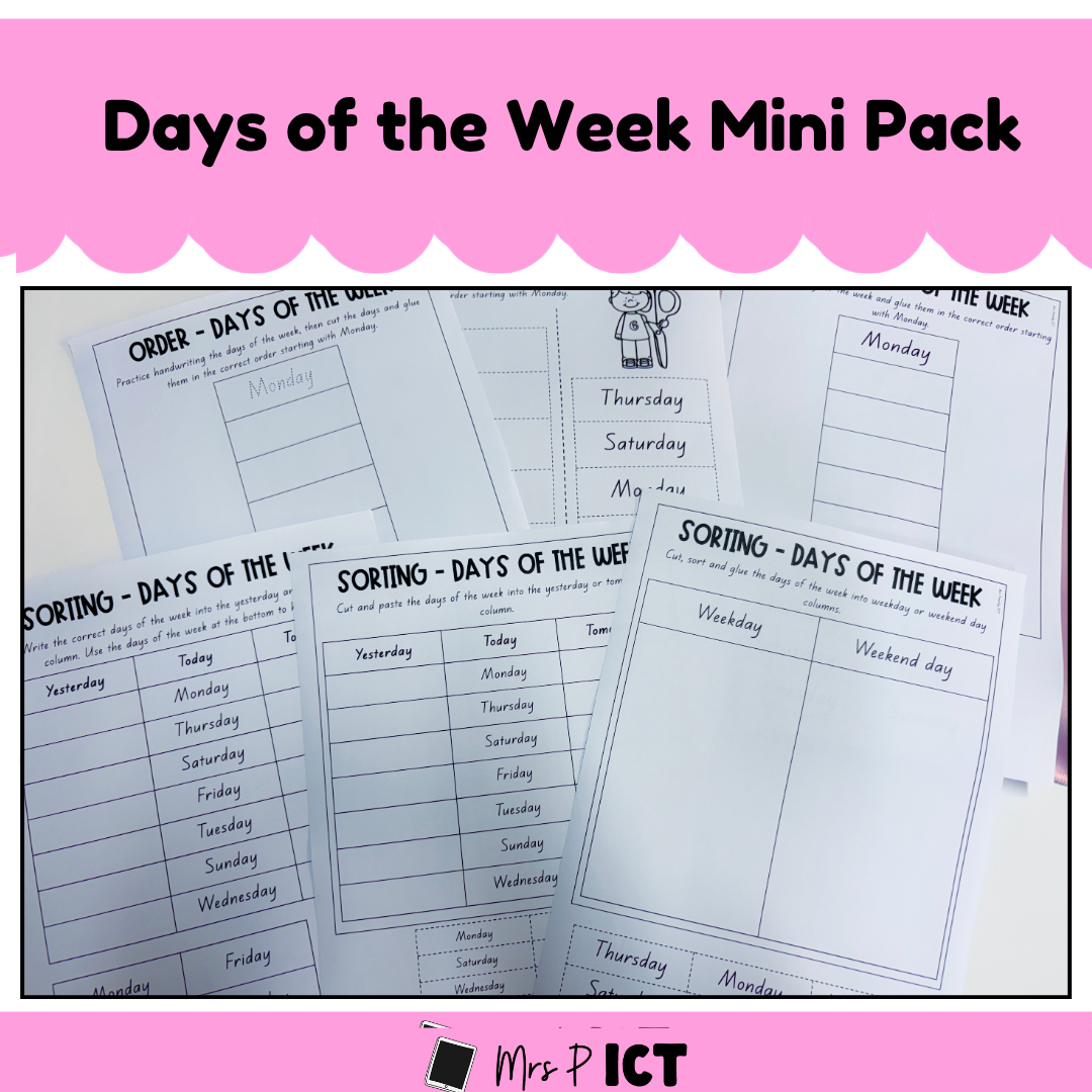 Days of the Week Mini Pack