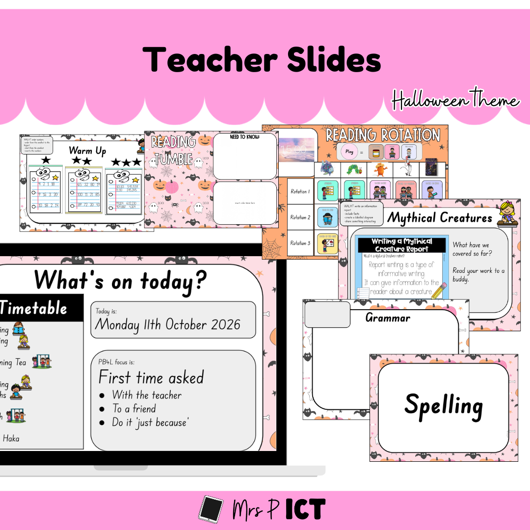 Teacher Slides FULL - Halloween theme