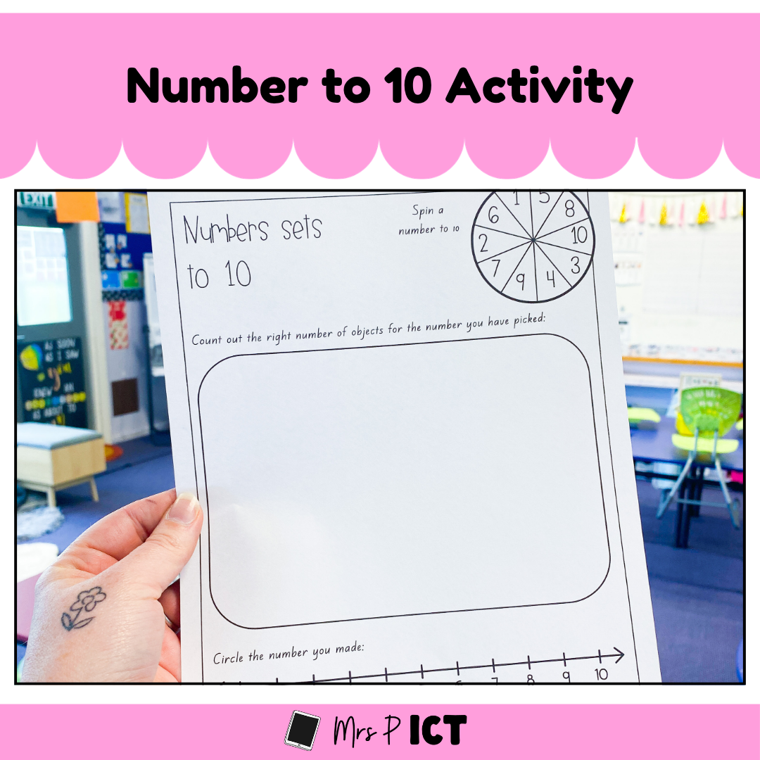 Numbers to 10 activity