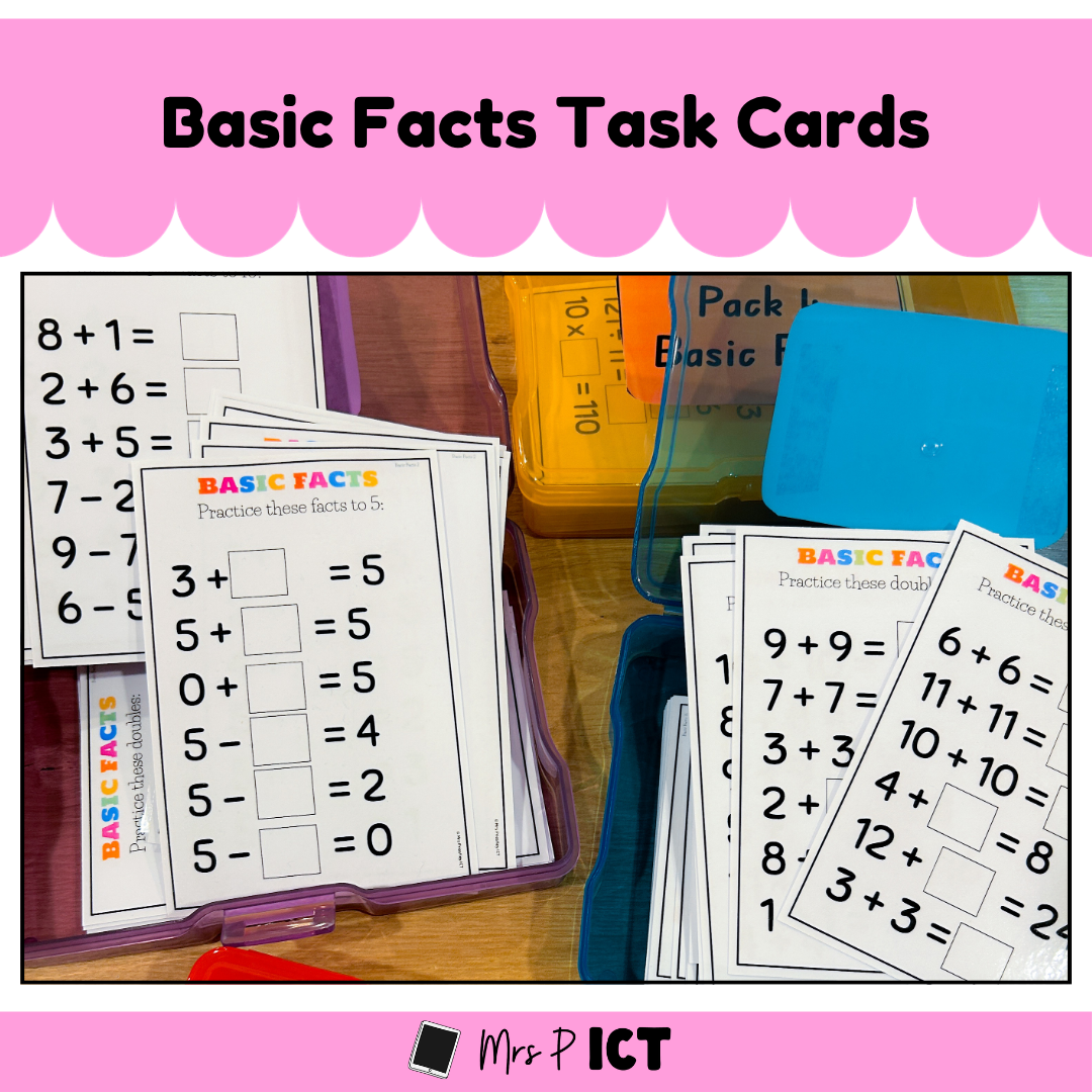 Basic Facts Task Cards