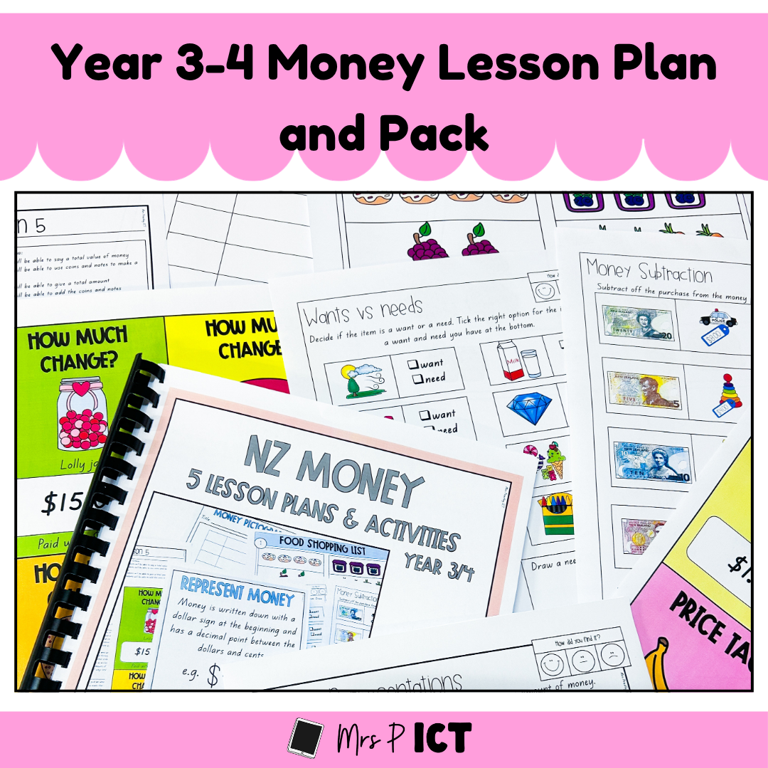 Year 3-4 Money Lesson Plan and Pack