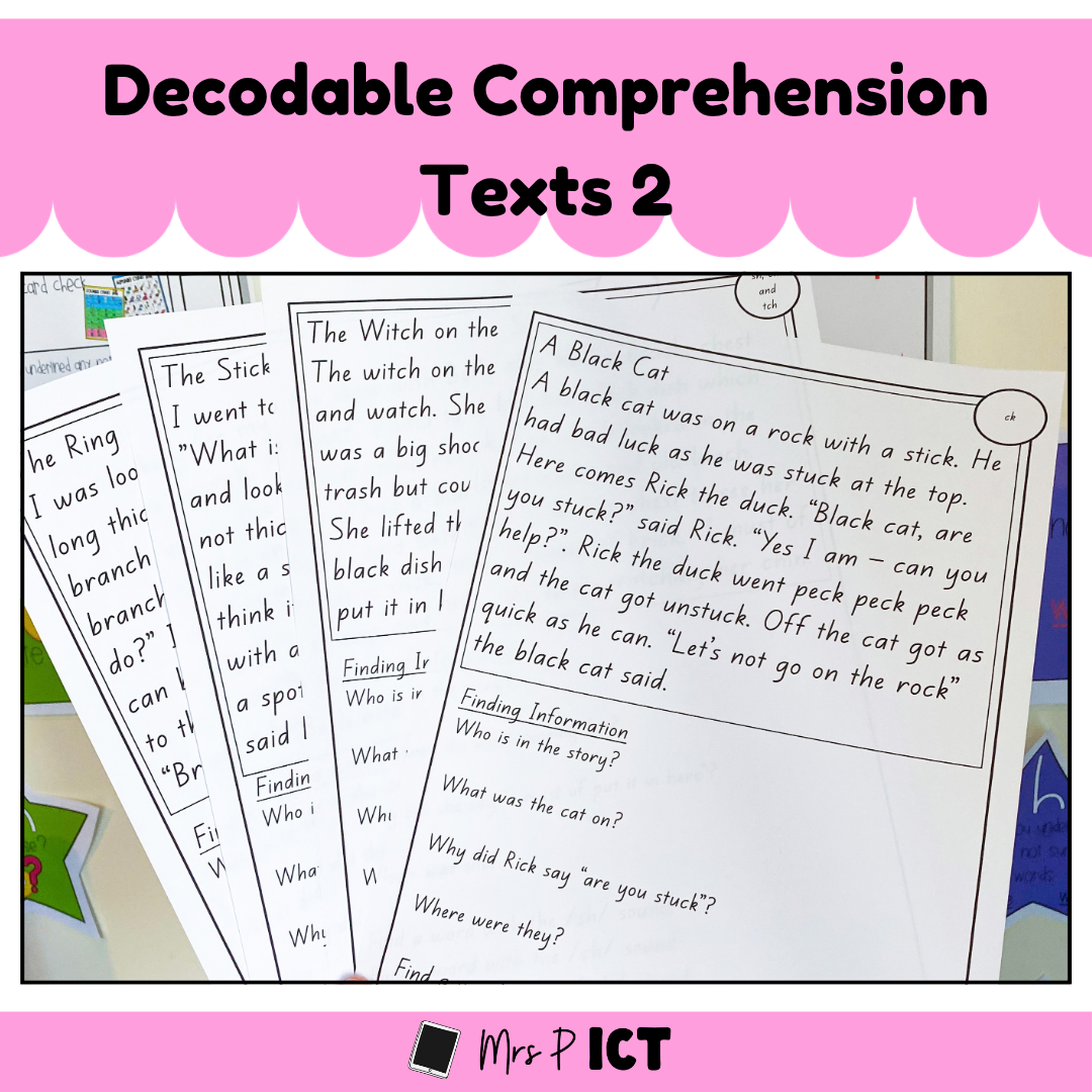 Decodable Comprehension Texts 2