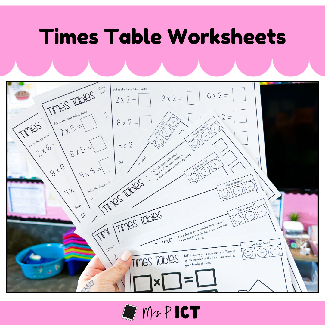 Times Table Worksheets