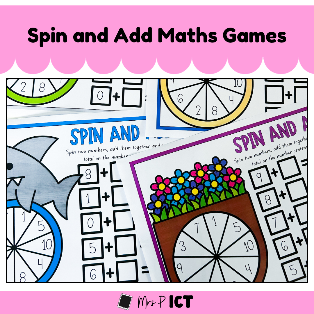 Spin and add Maths Games