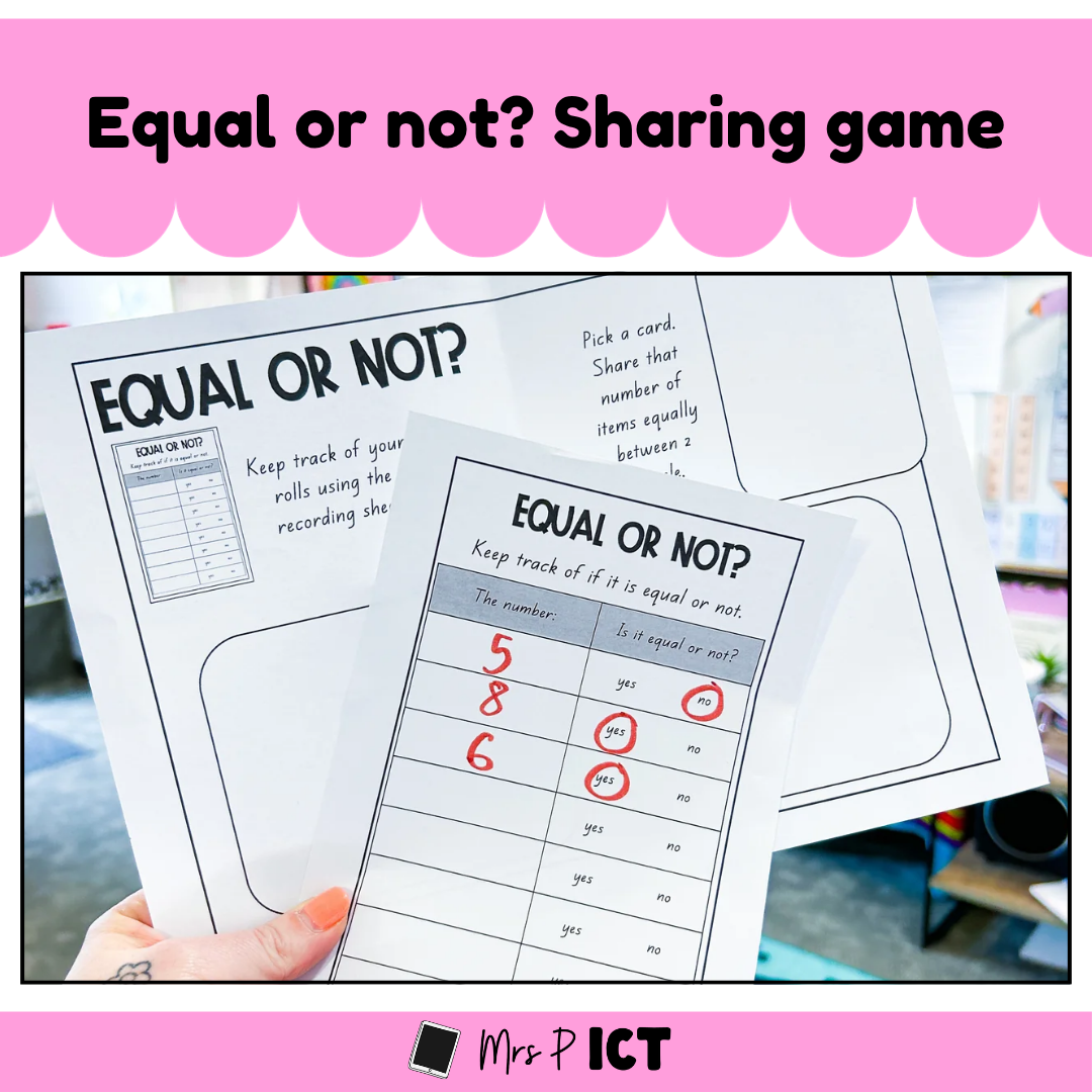 Equal or not? Sharing game