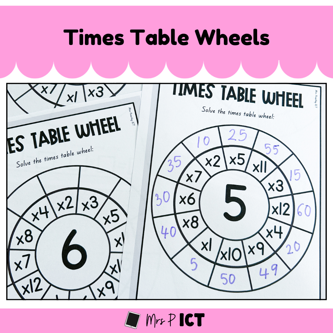Times Table Wheels