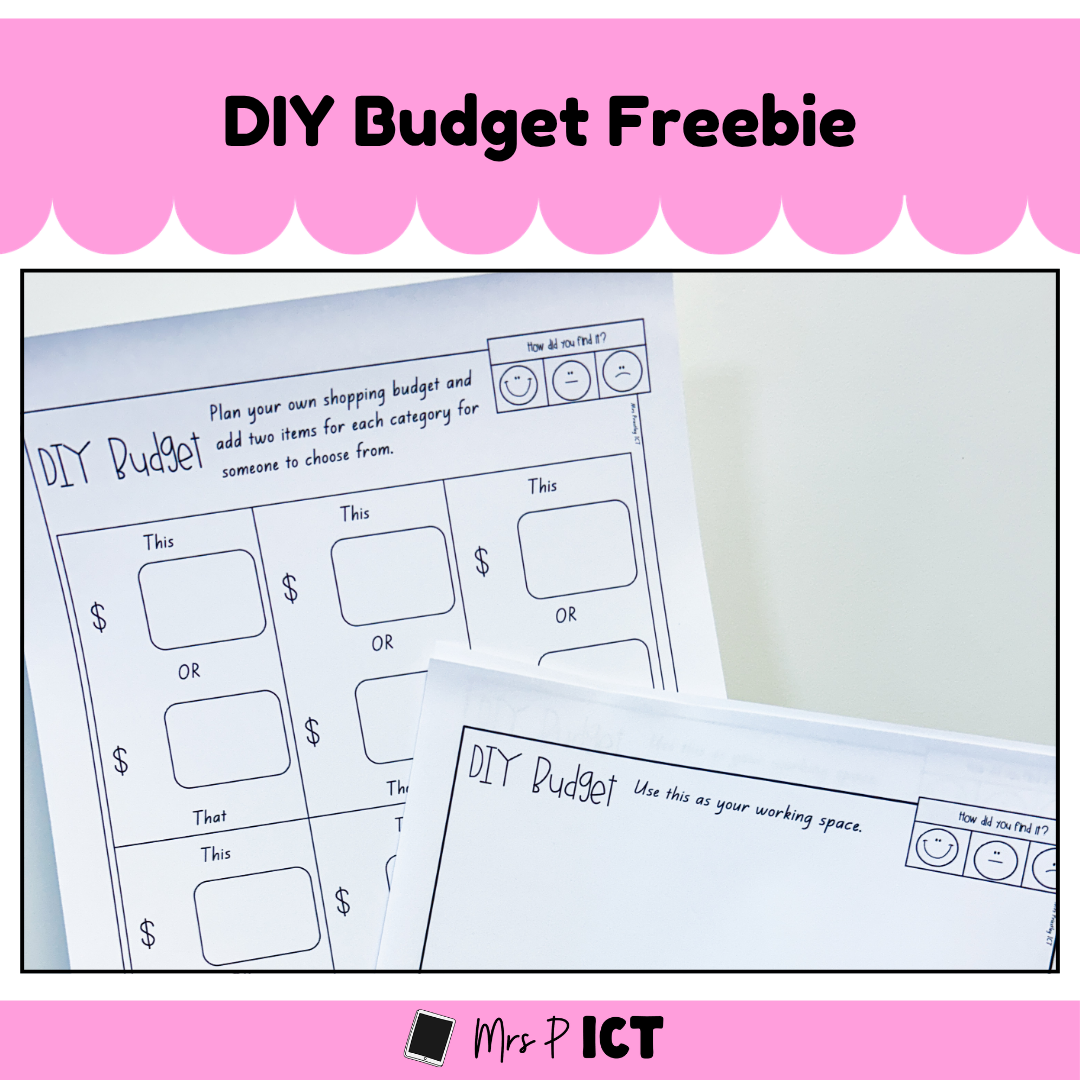 DIY Budget Activity Freebie